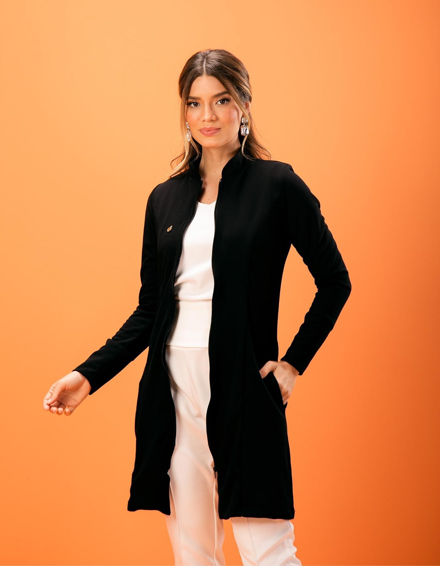Jaleco Feminino Ava Preto — foto 3