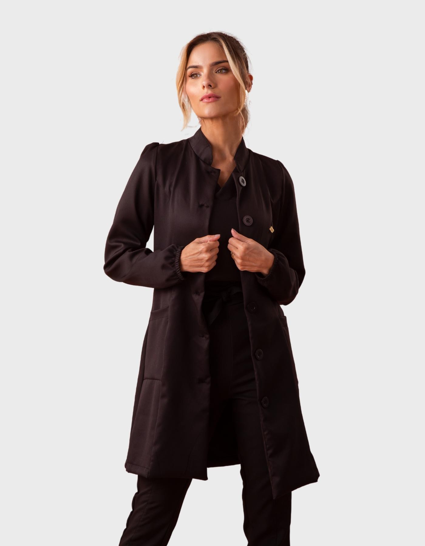 Jaleco Feminino Liza Preto — foto 1