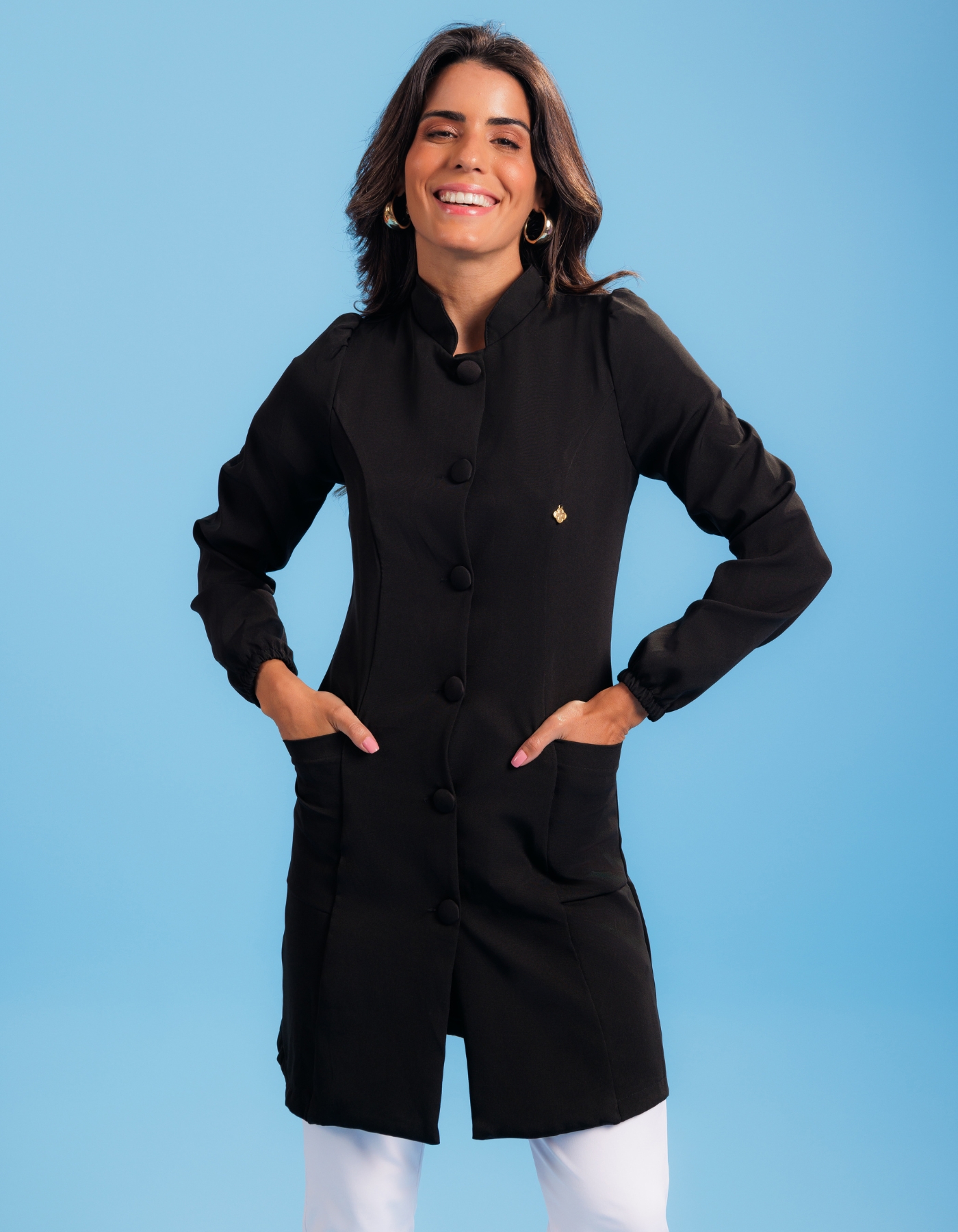 Jaleco Feminino Liza Preto — foto 7