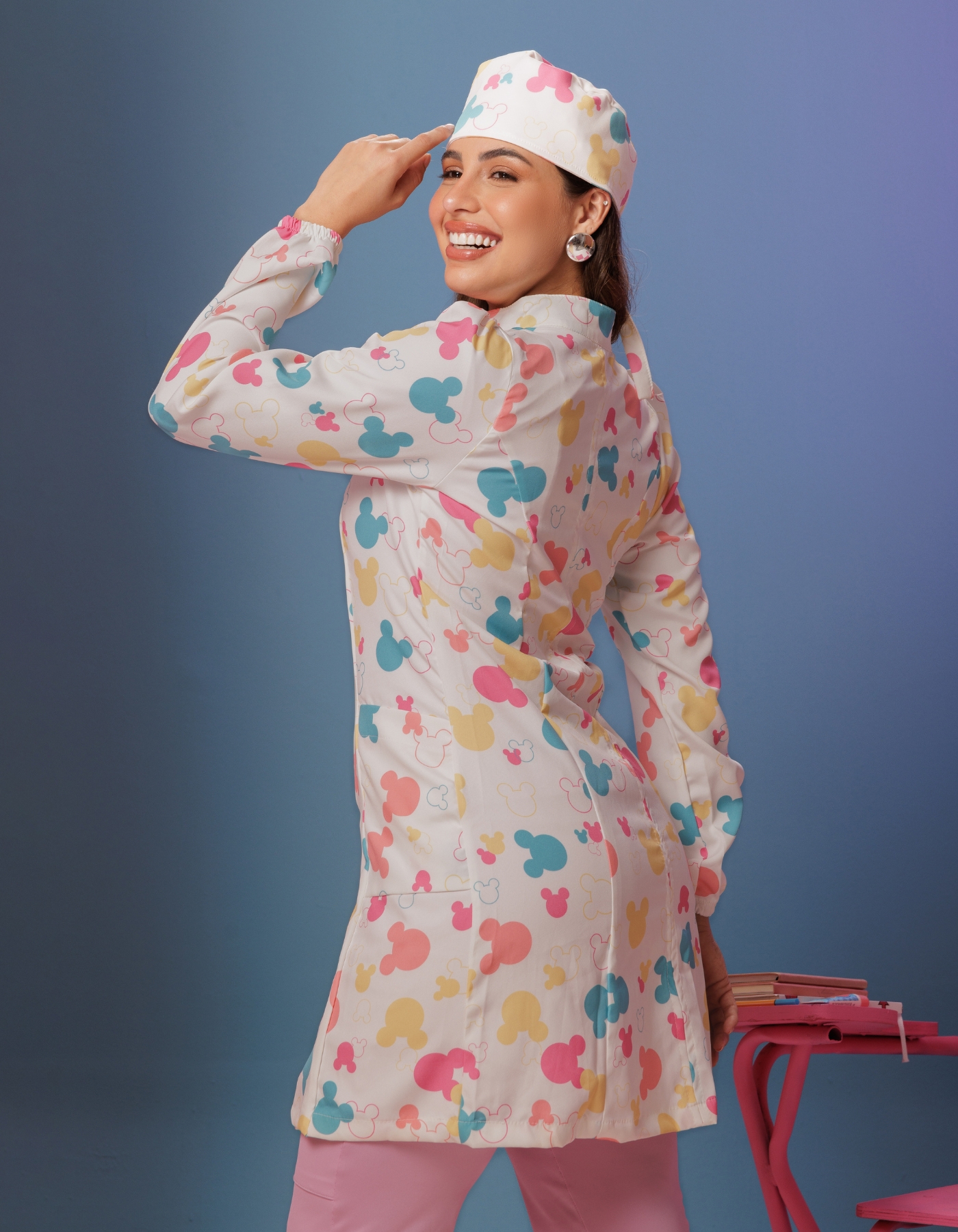 Jaleco Feminino Liza New Mickey — foto 6