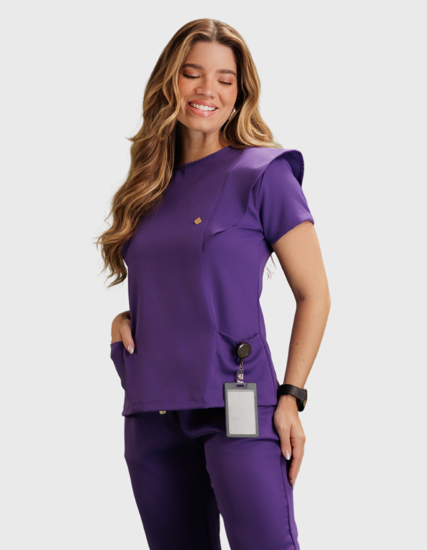 Scrub Feminino Laila Roxo Púrpura — foto 1