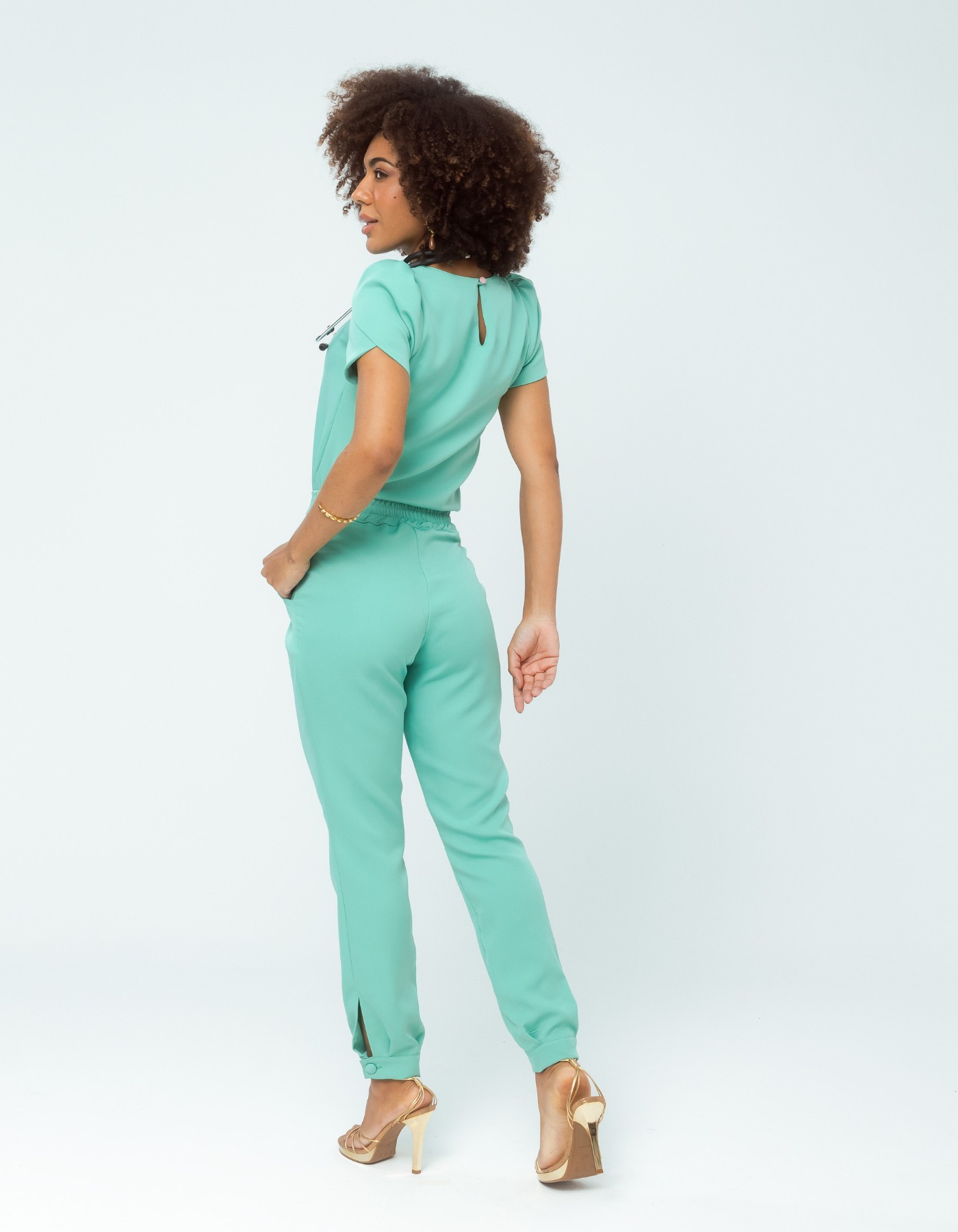 Scrub Feminino New Gisele Verde Aruba — foto 7