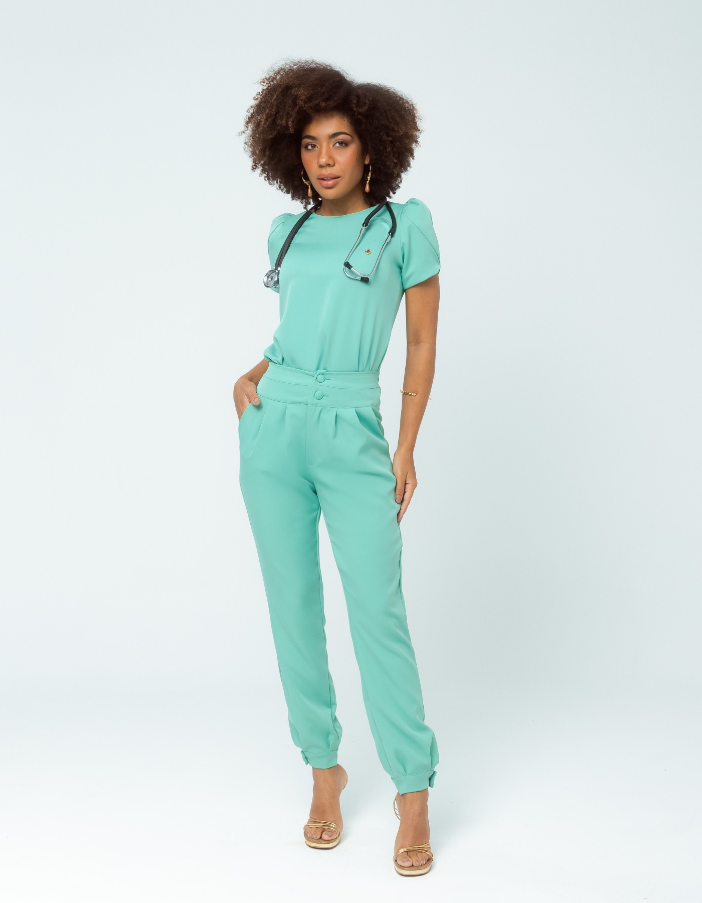 Scrub Feminino New Gisele Verde Aruba — foto 8