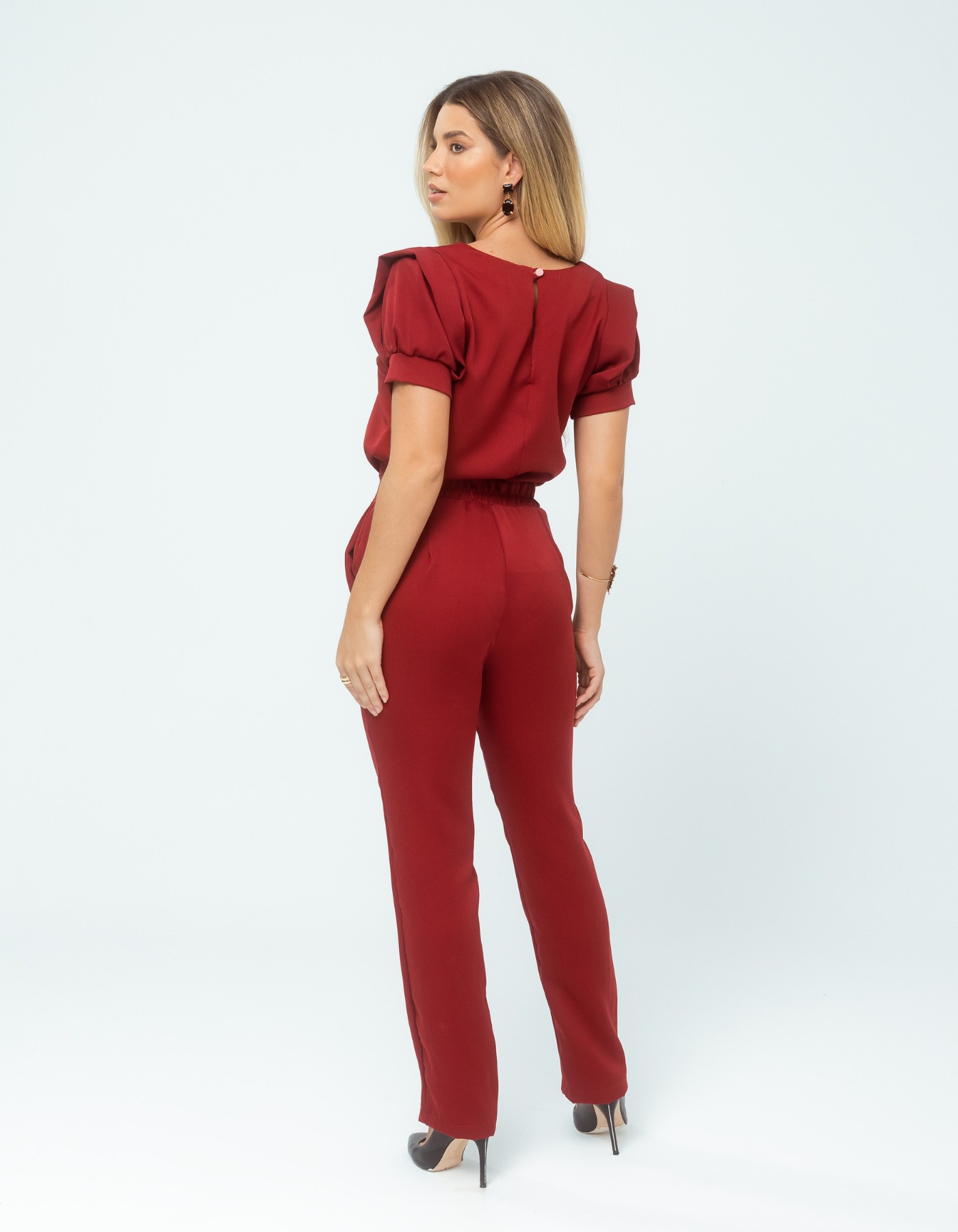 Scrub Feminino Sarah Bordô — foto 3