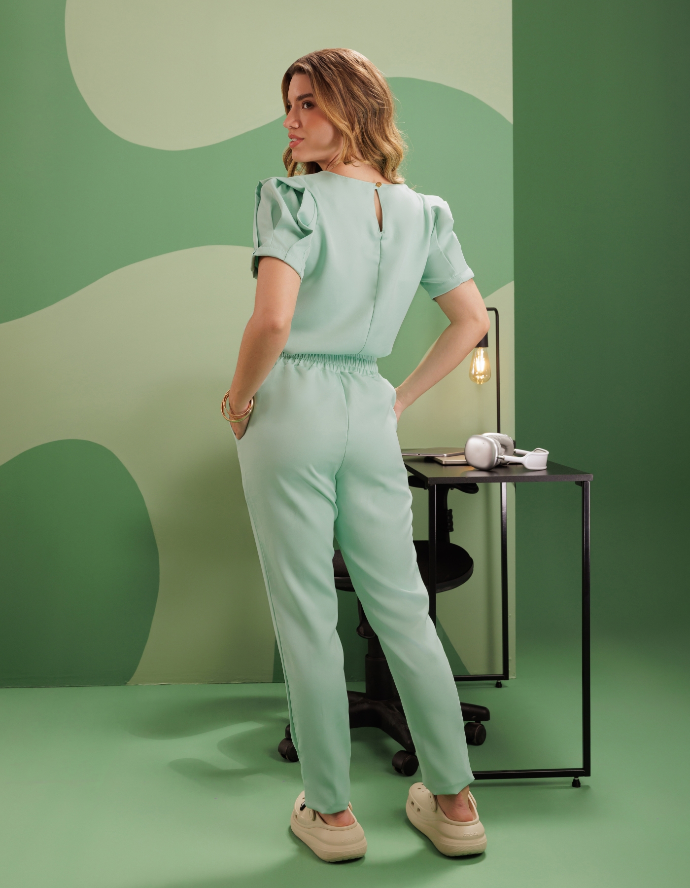 Scrub Feminino Selena Verde Mar — foto 8