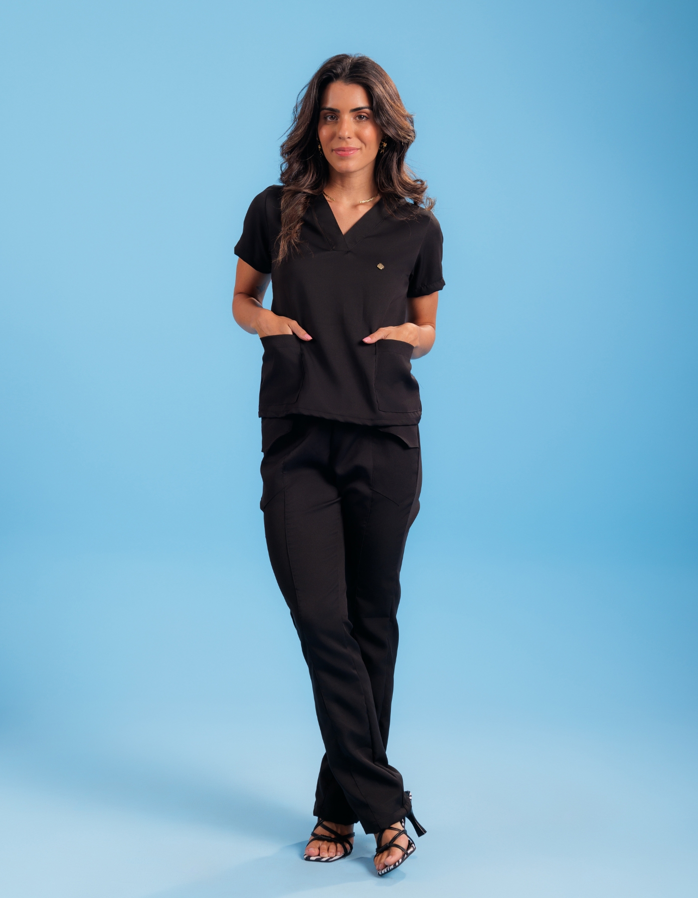 Scrub Feminino Sophia Preto — foto 2