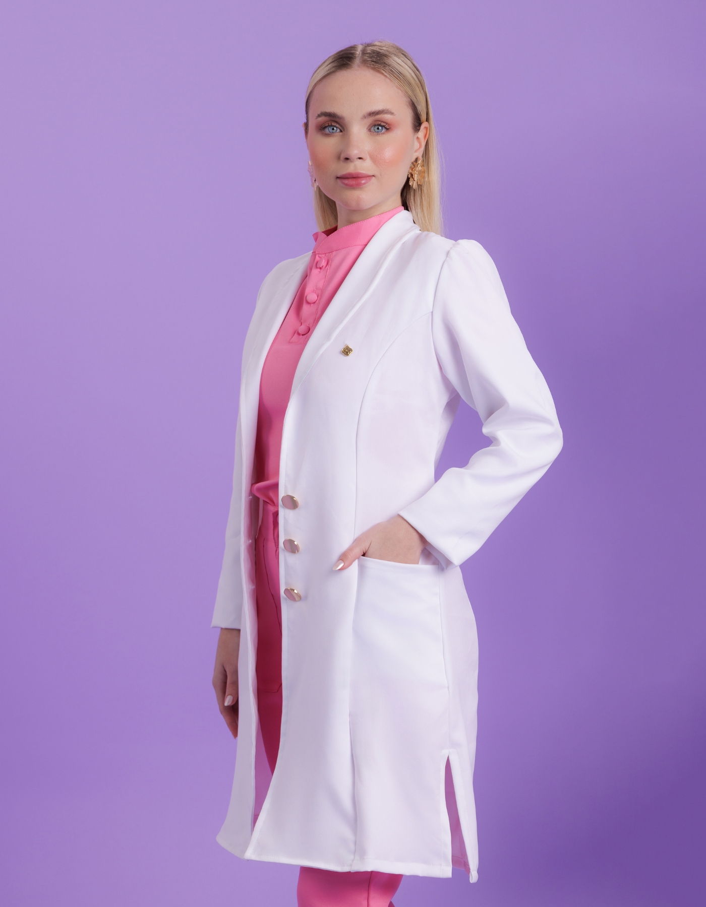 Jaleco Feminino Mia Branco Off — foto 4