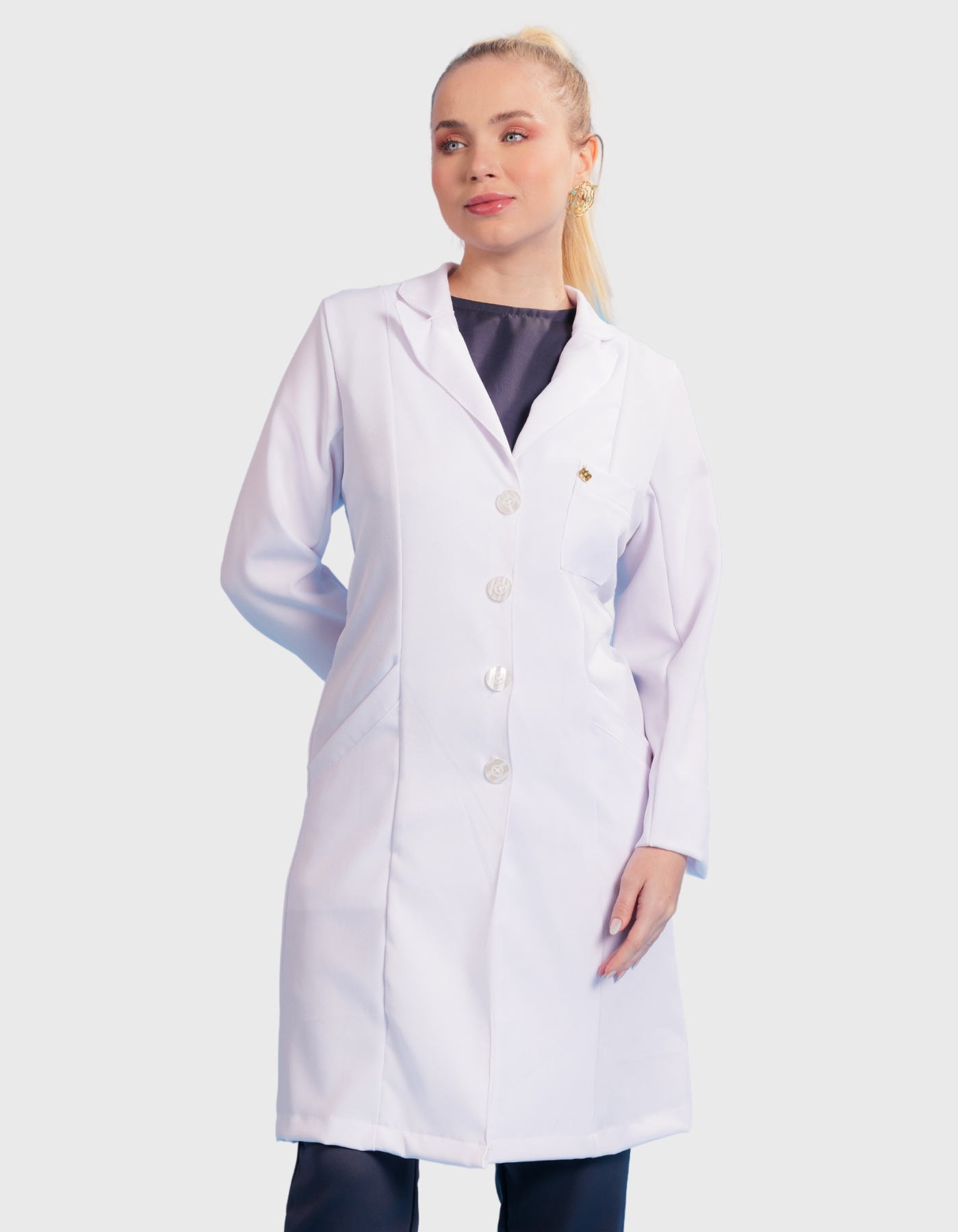 Jaleco Feminino New Basic Branco — foto 1