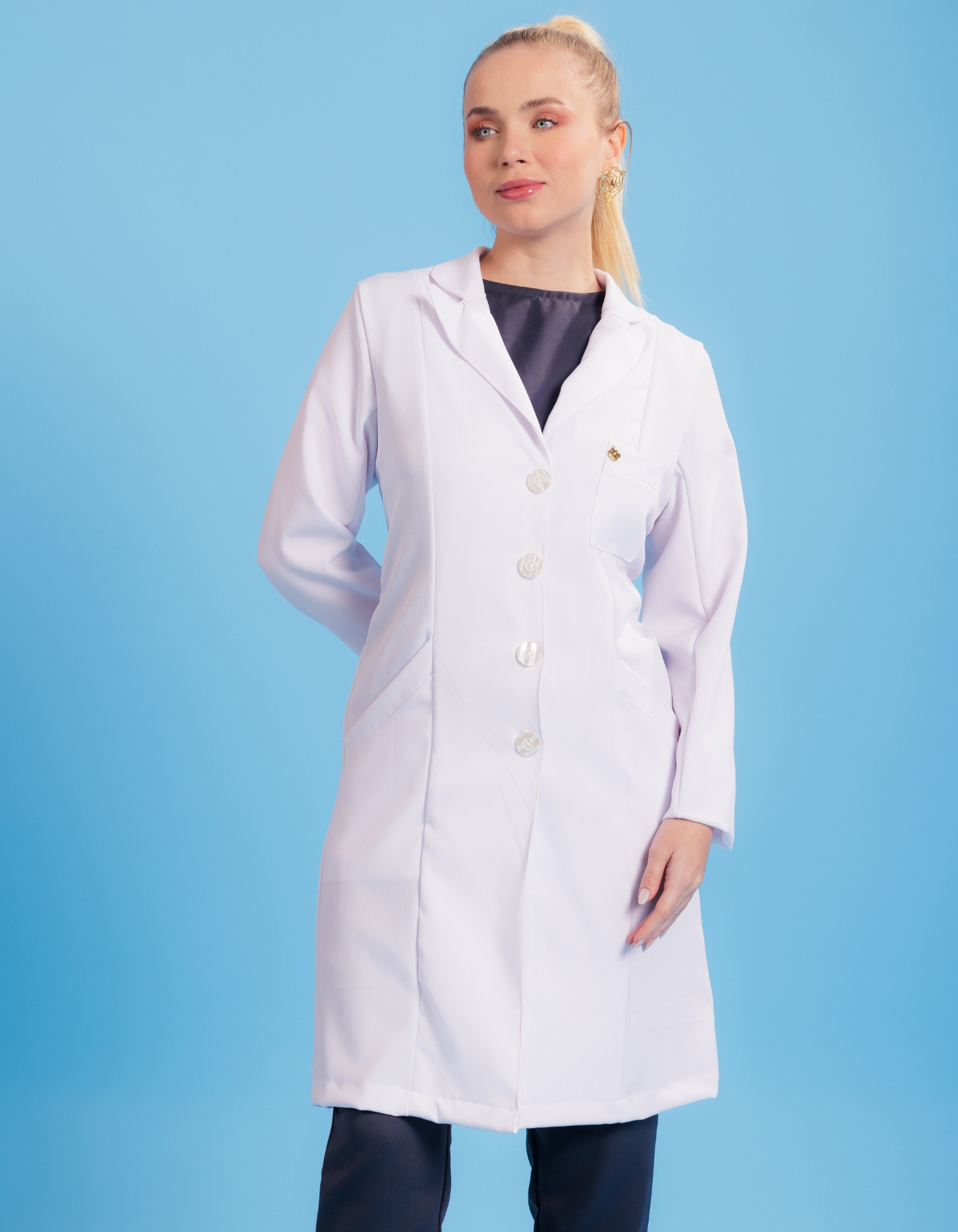 Jaleco Feminino New Basic Branco — foto 5