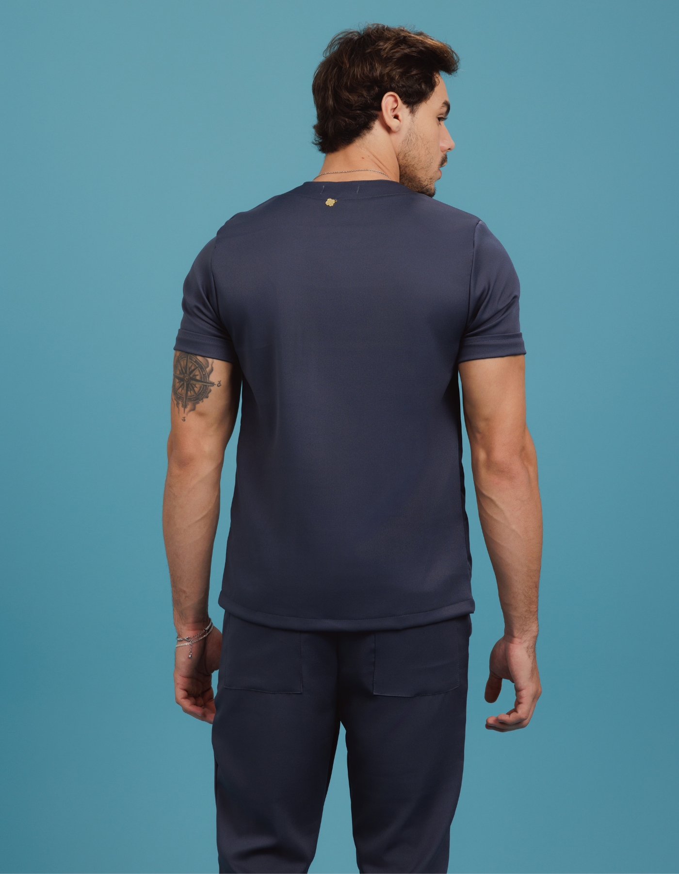 Scrub Masculino Arthur Cinza Chumbo — foto 5