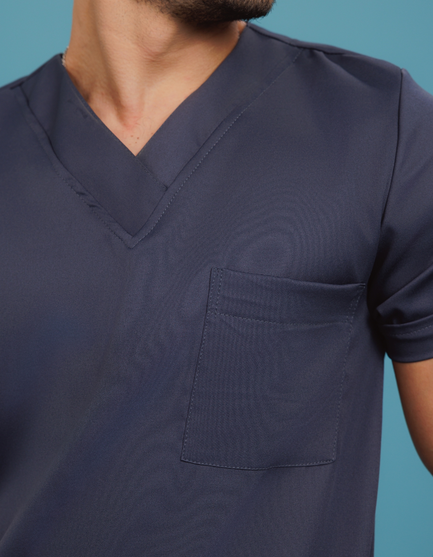 Scrub Masculino Arthur Cinza Chumbo — foto 2