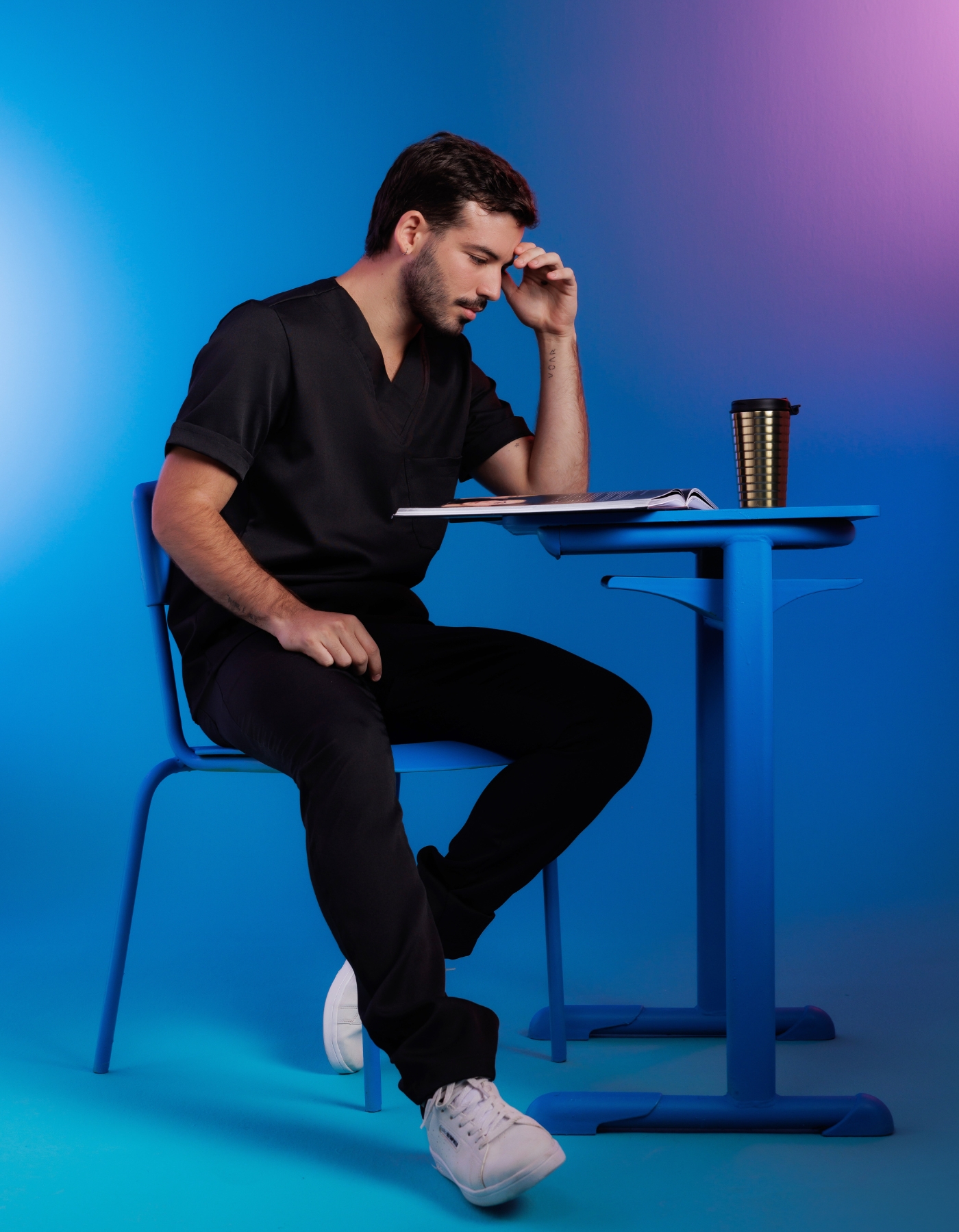 Scrub Masculino Arthur Preto — foto 6