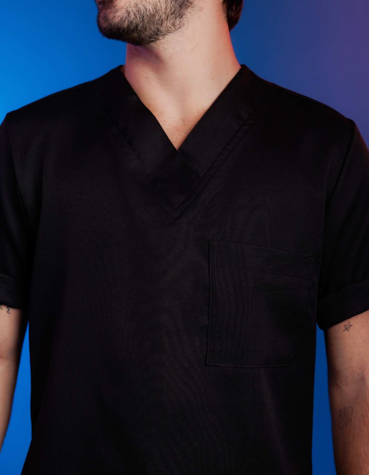 Scrub Masculino Arthur Preto — foto 2