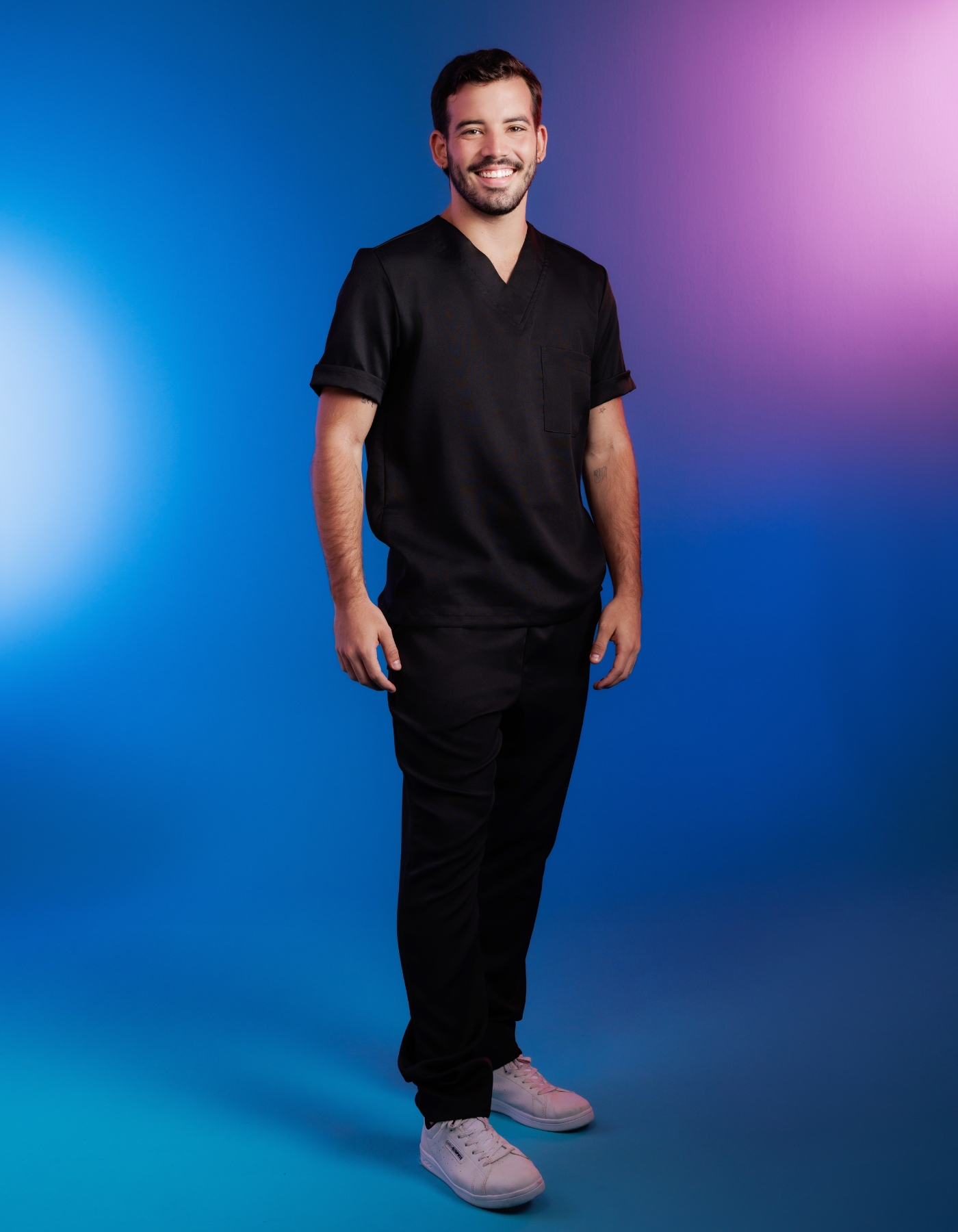 Scrub Masculino Arthur Preto — foto 3