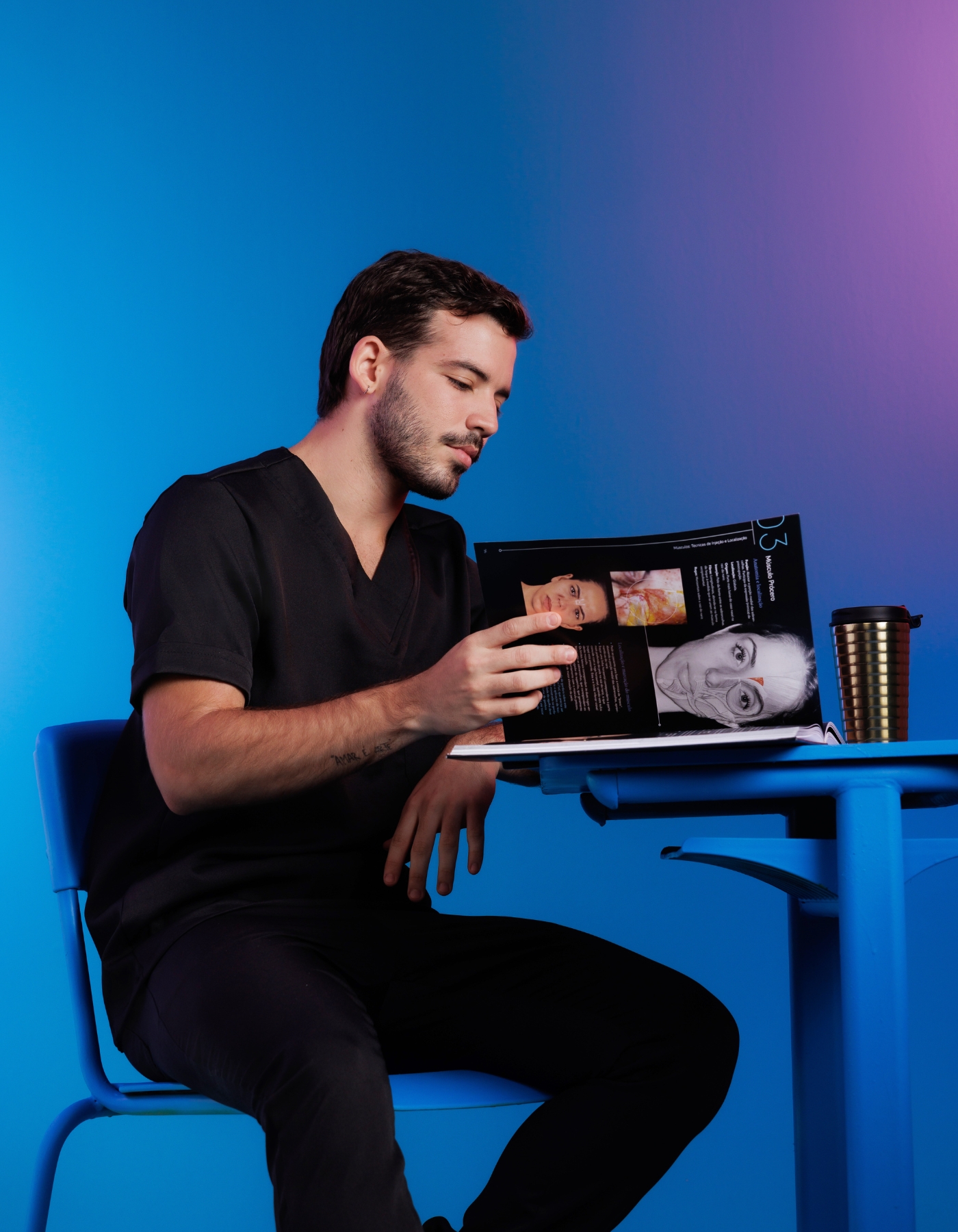 Scrub Masculino Arthur Preto — foto 4