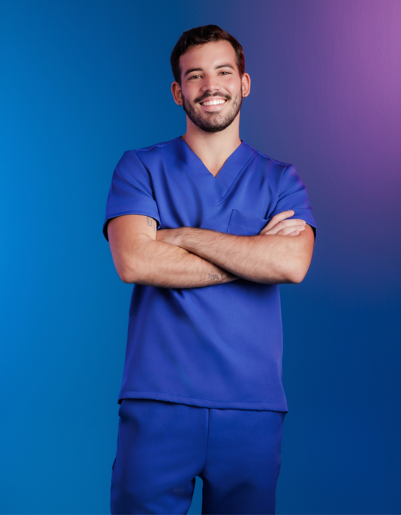 Scrub Masculino Arthur Azul Royal — foto 3