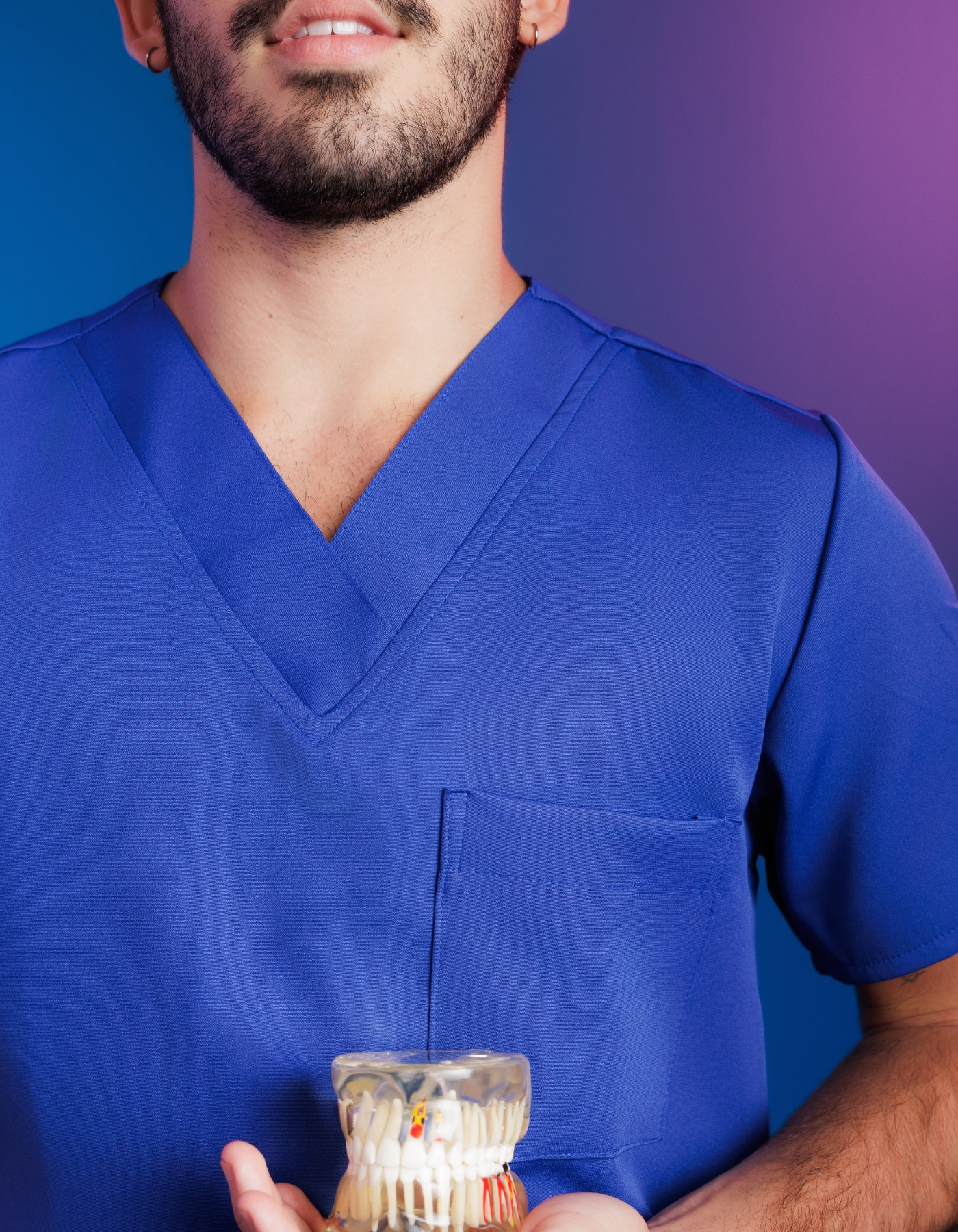 Scrub Masculino Arthur Azul Royal — foto 2