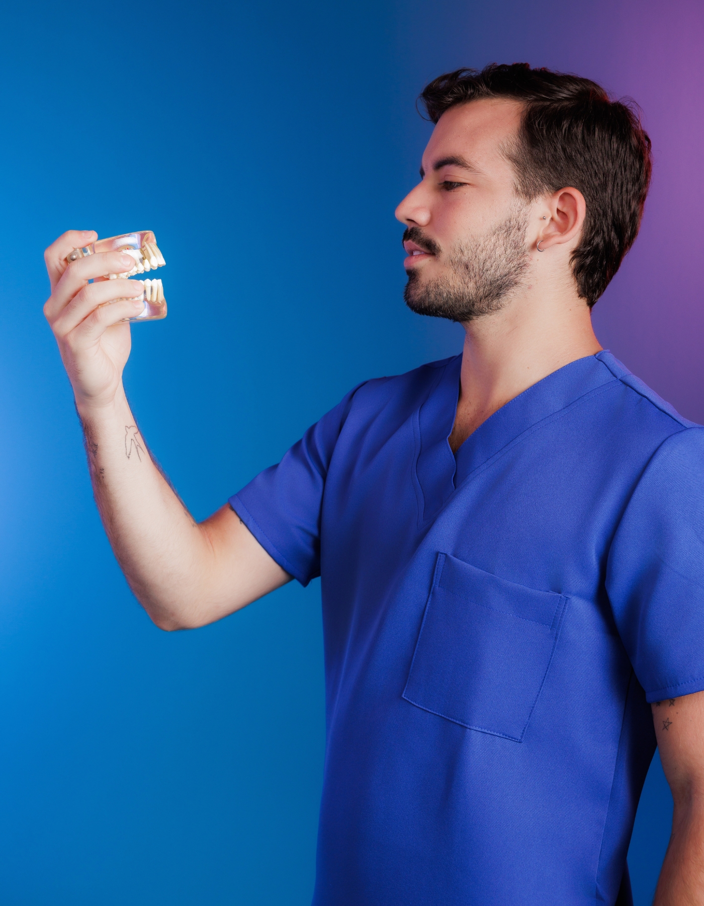Scrub Masculino Arthur Azul Royal — foto 4