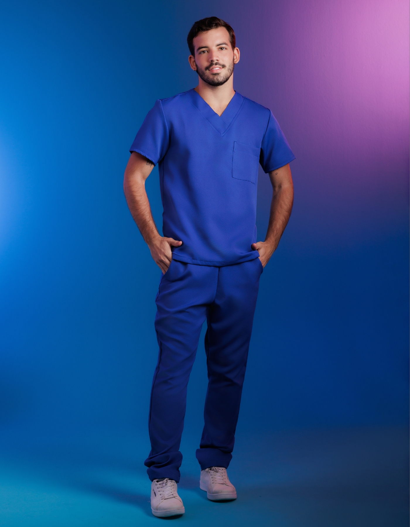 Scrub Masculino Arthur Azul Royal — foto 6