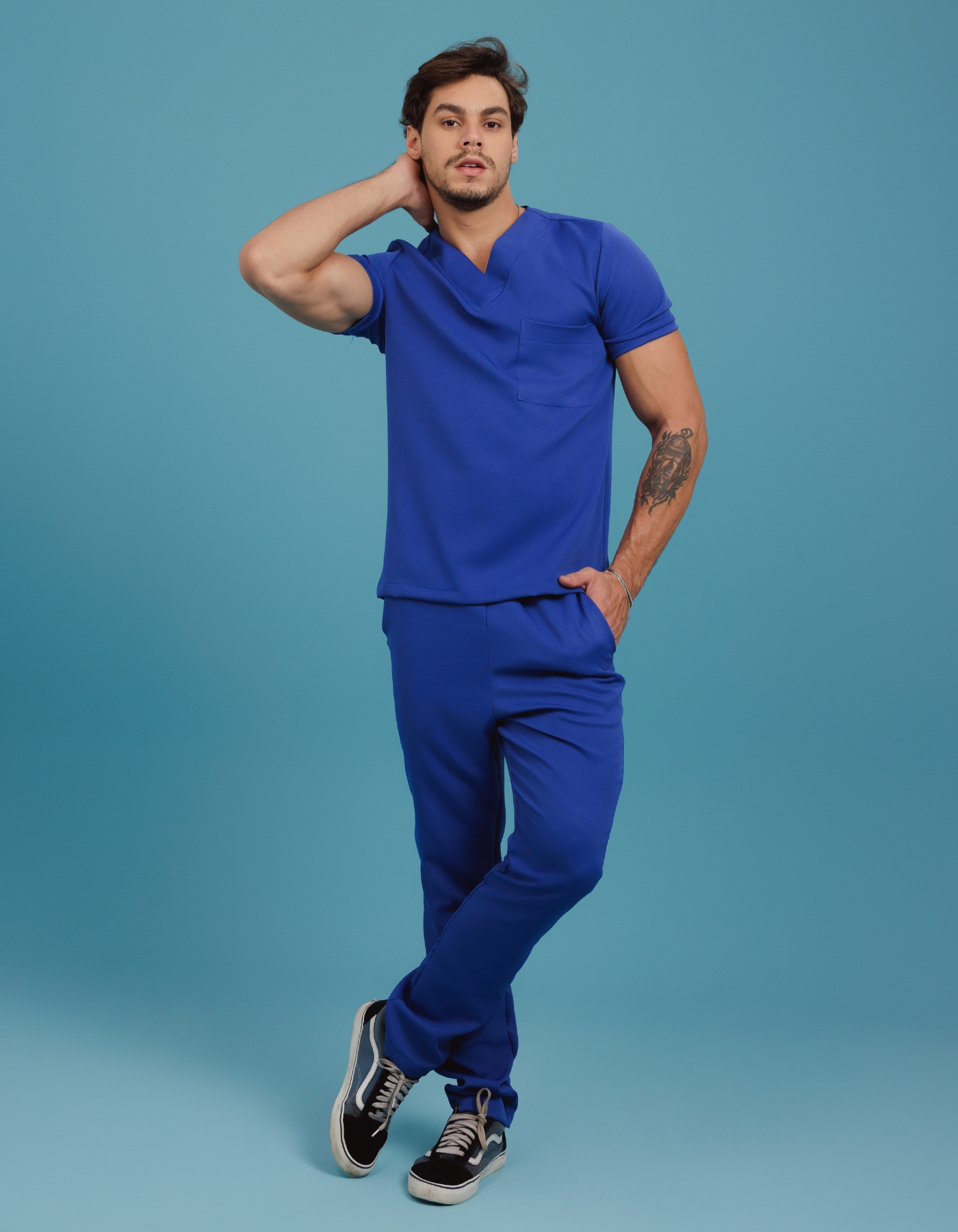 Scrub Masculino Arthur Azul Royal — foto 8