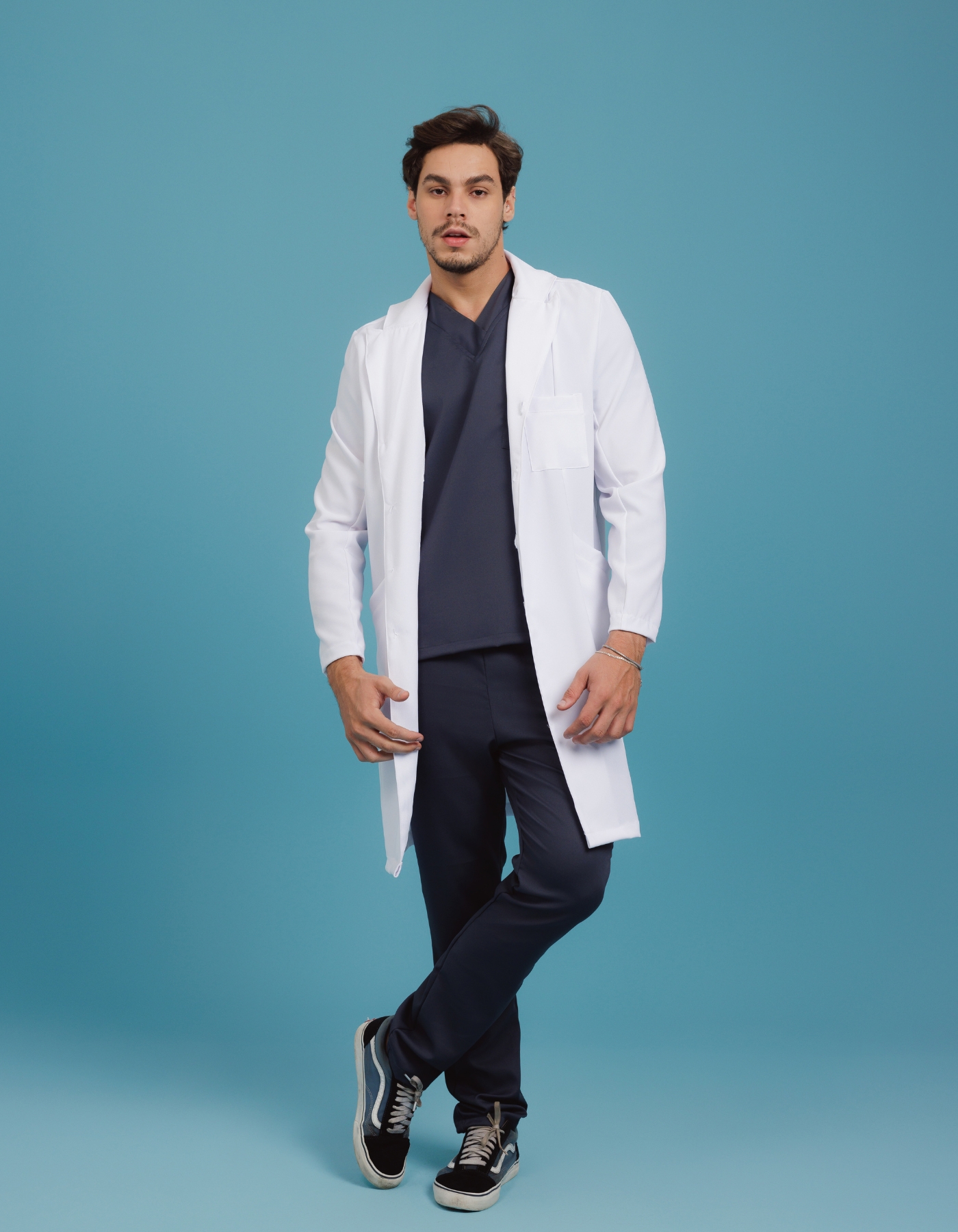 Jaleco Masculino New Basic Branco — foto 2