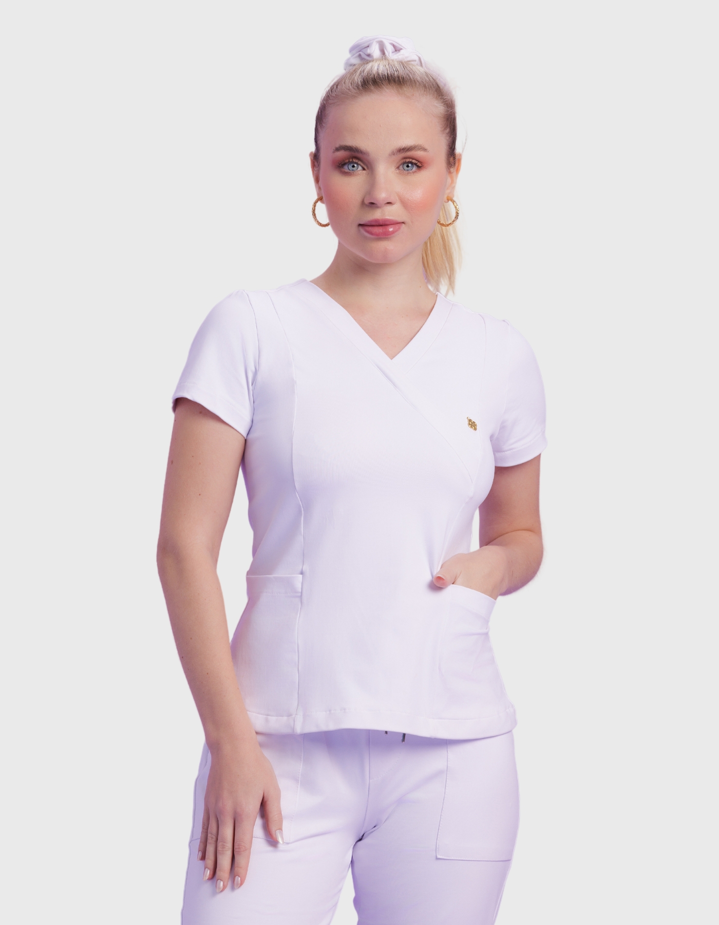 Scrub Feminino Moove Branco — foto 1