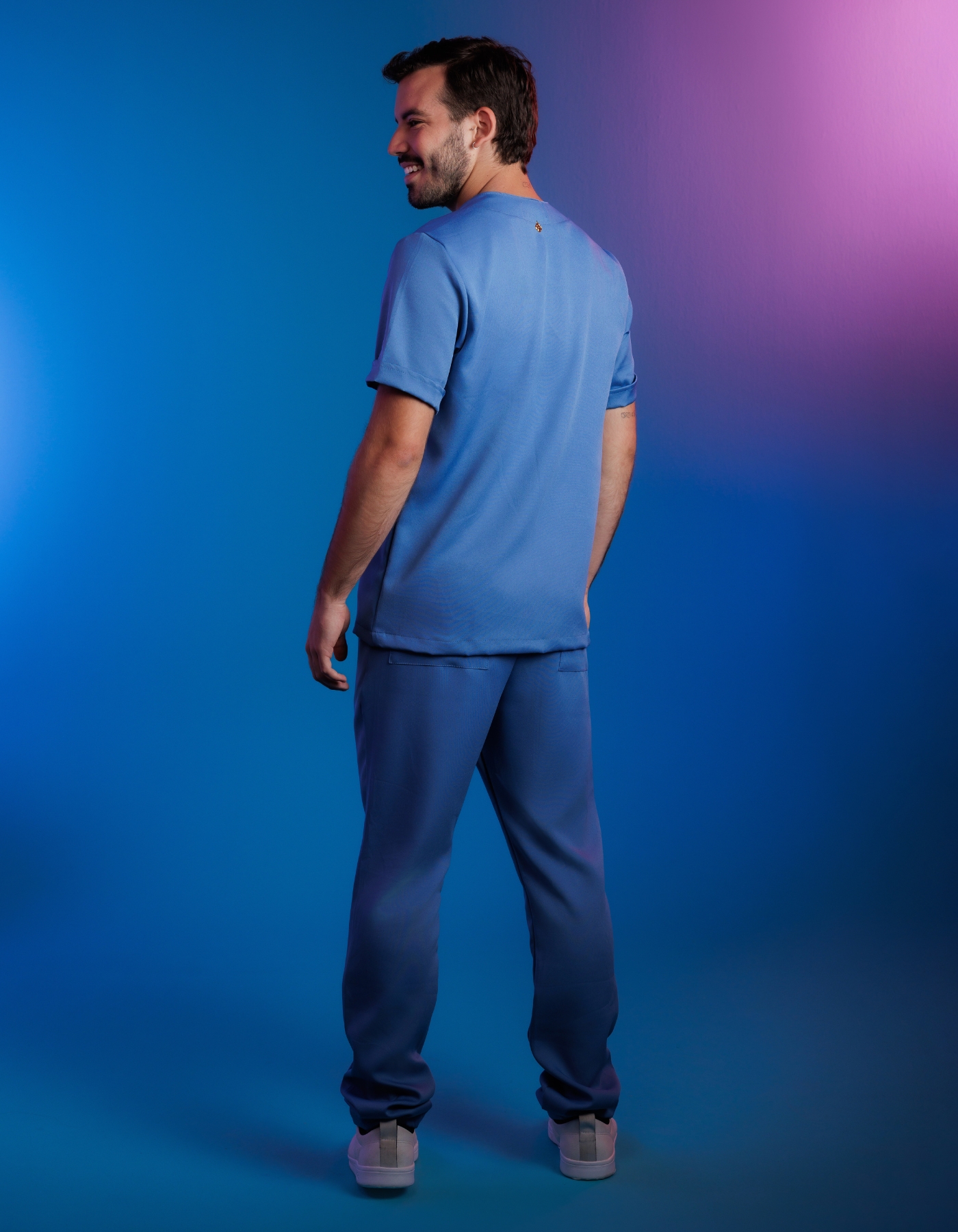 Scrub Masculino Arthur Azul Indigo — foto 4