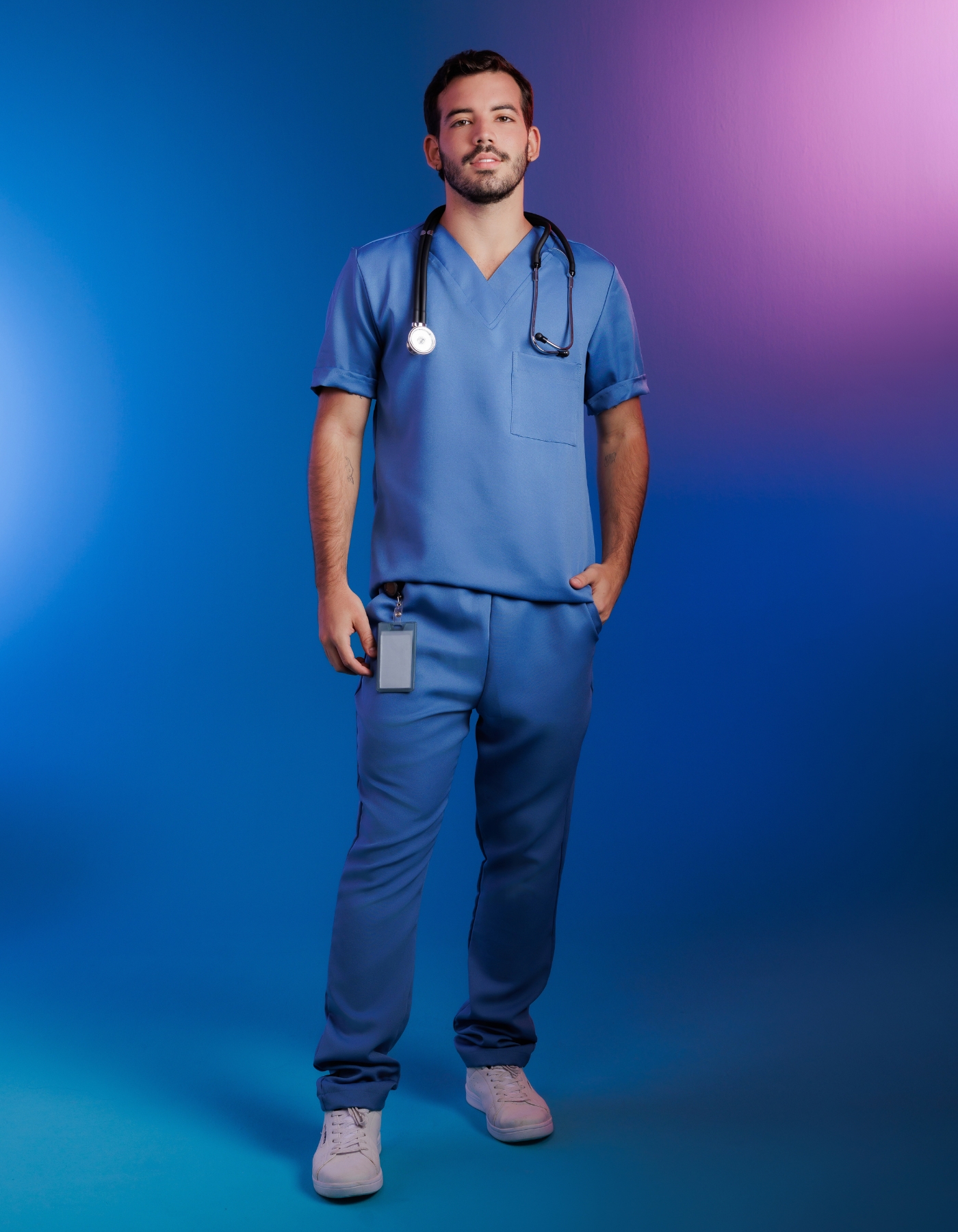 Scrub Masculino Arthur Azul Indigo — foto 5