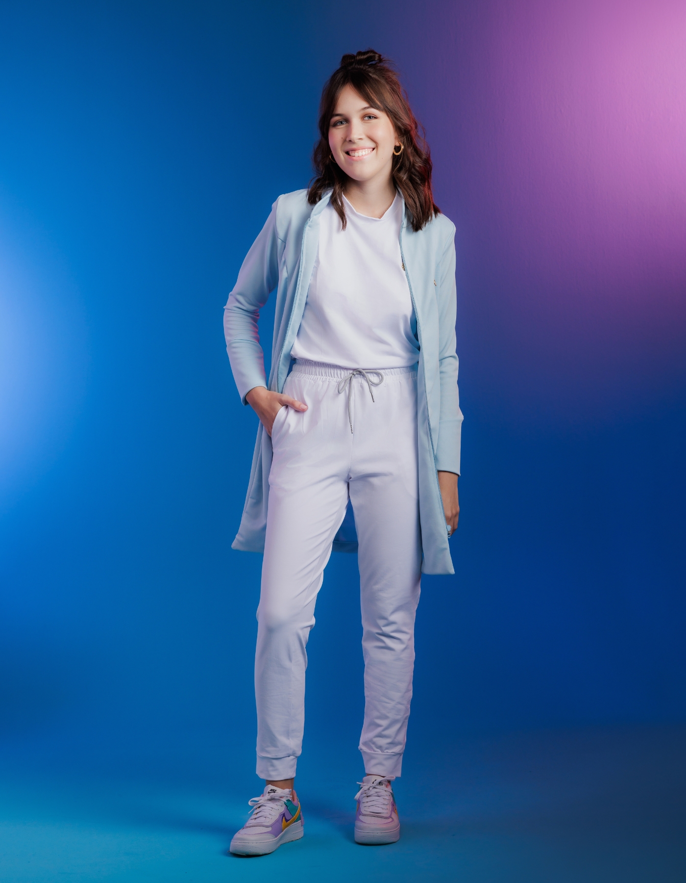 Jaleco Feminino Ava Azul Claro — foto 8