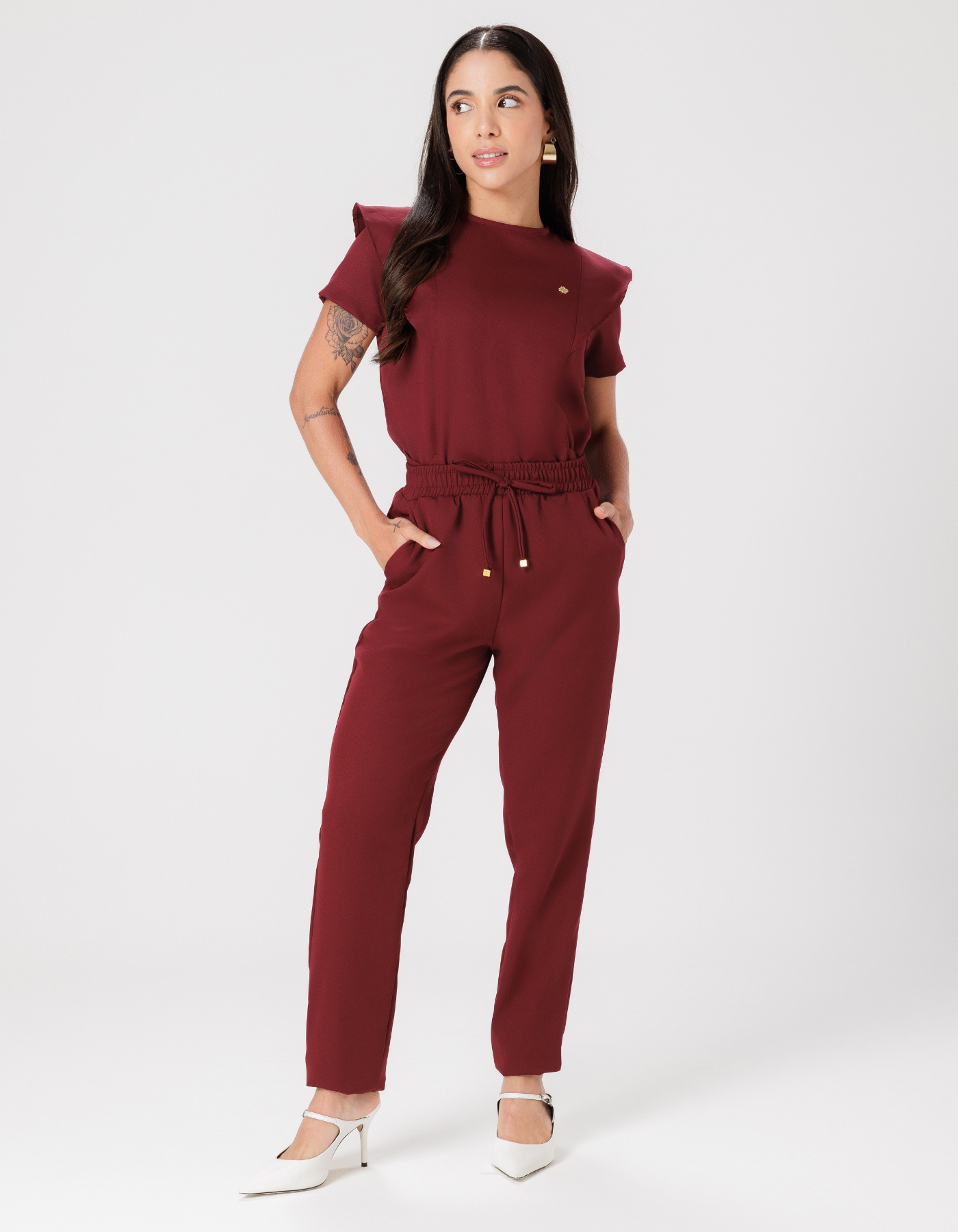 Scrub Feminino Laila Vinho — foto 5