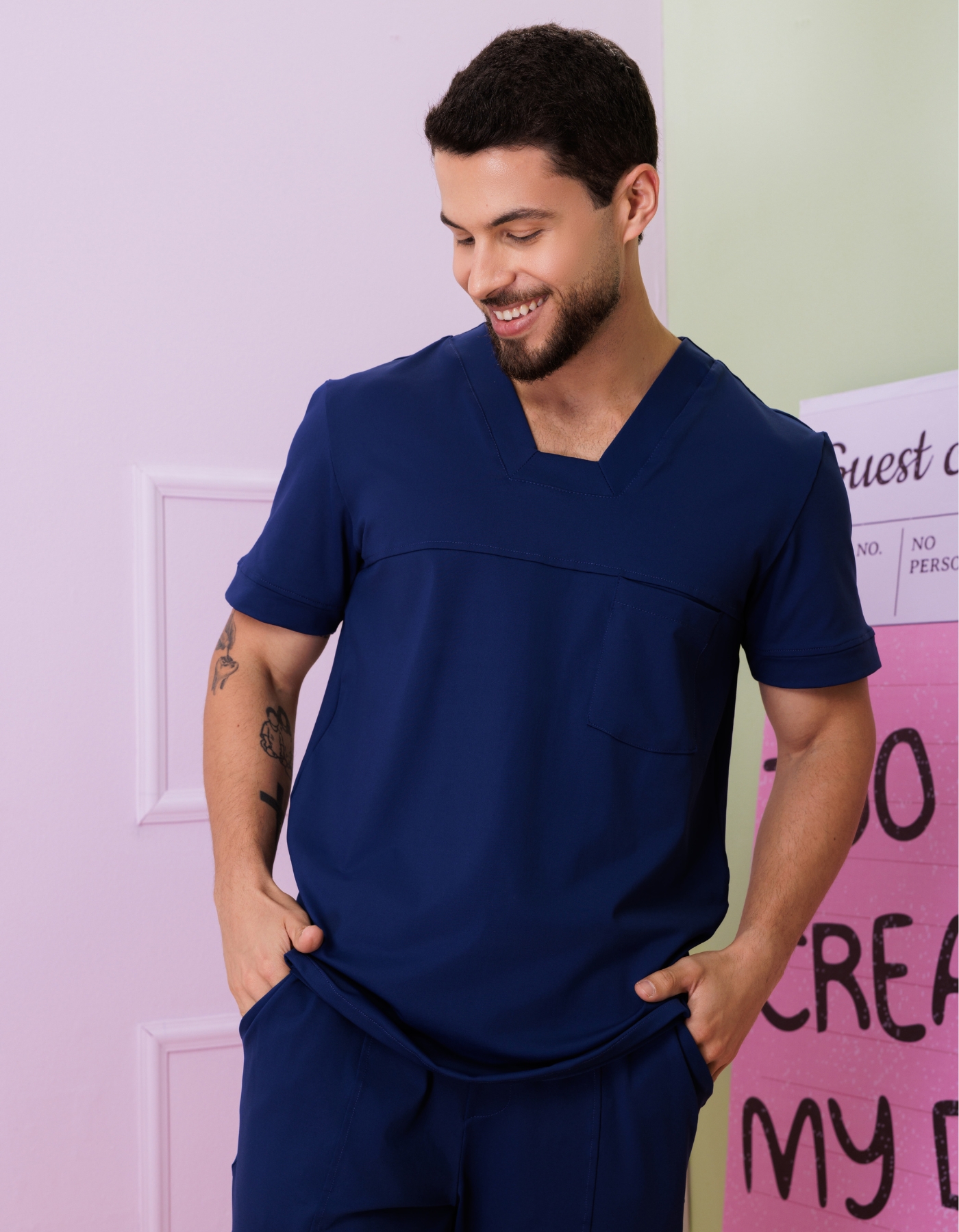 Scrub Masculino Action Marinho — foto 11