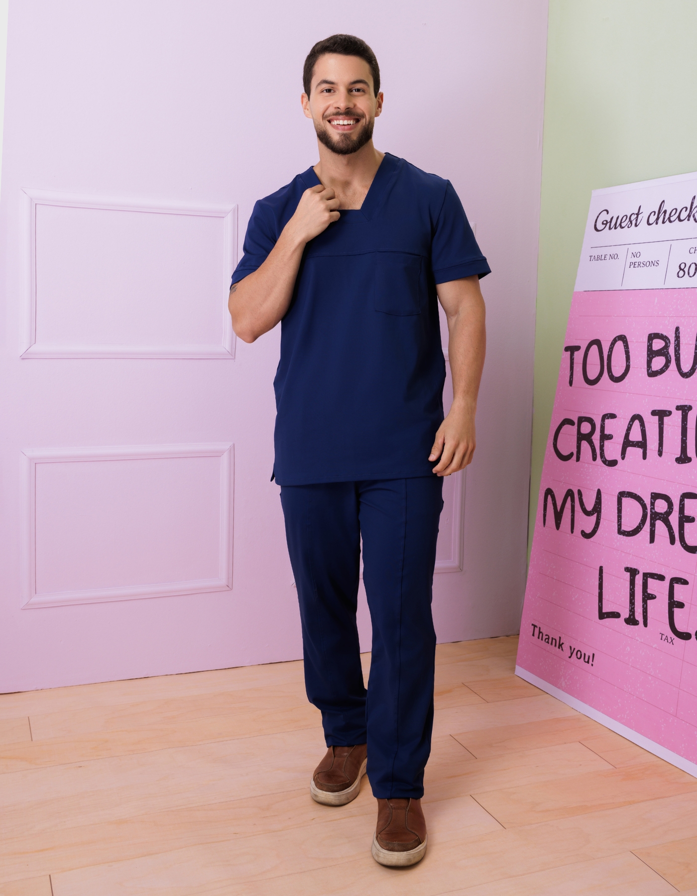 Scrub Masculino Action Marinho — foto 8