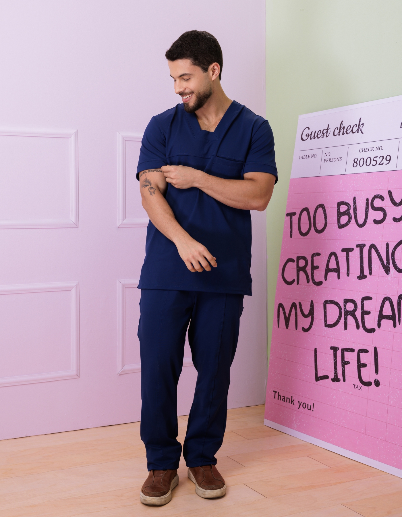 Scrub Masculino Action Marinho — foto 7