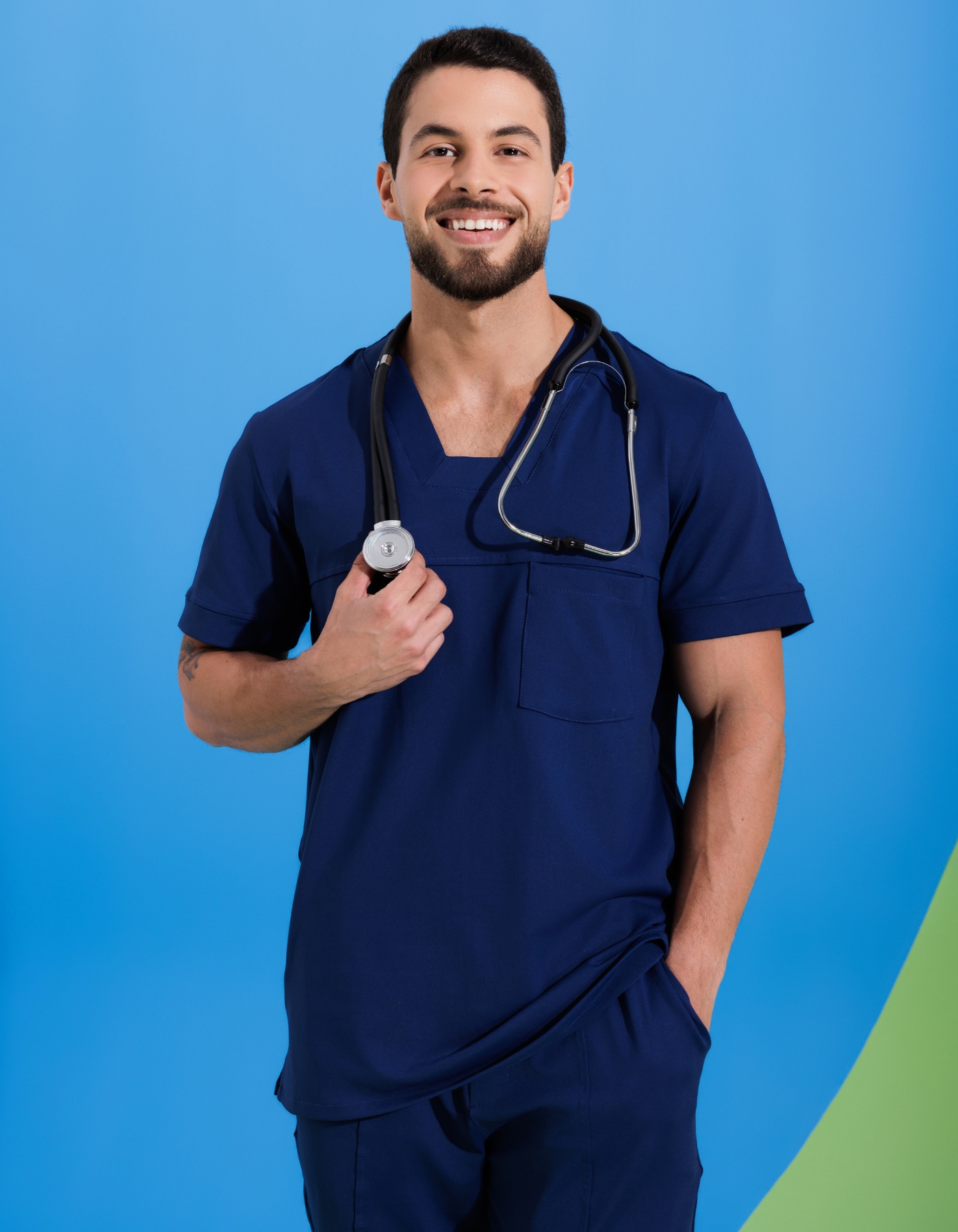 Scrub Masculino Action Marinho — foto 6