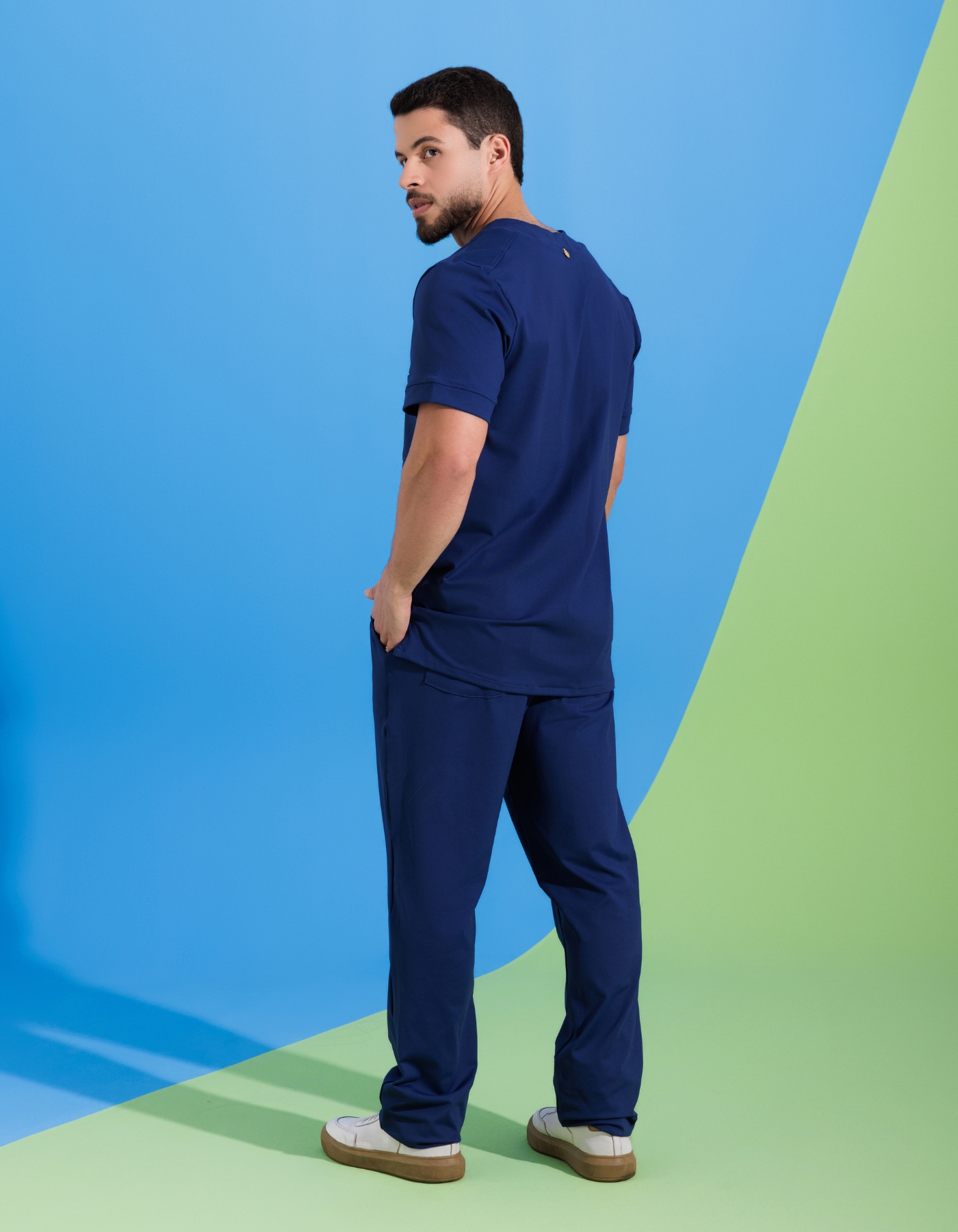 Scrub Masculino Action Marinho — foto 5