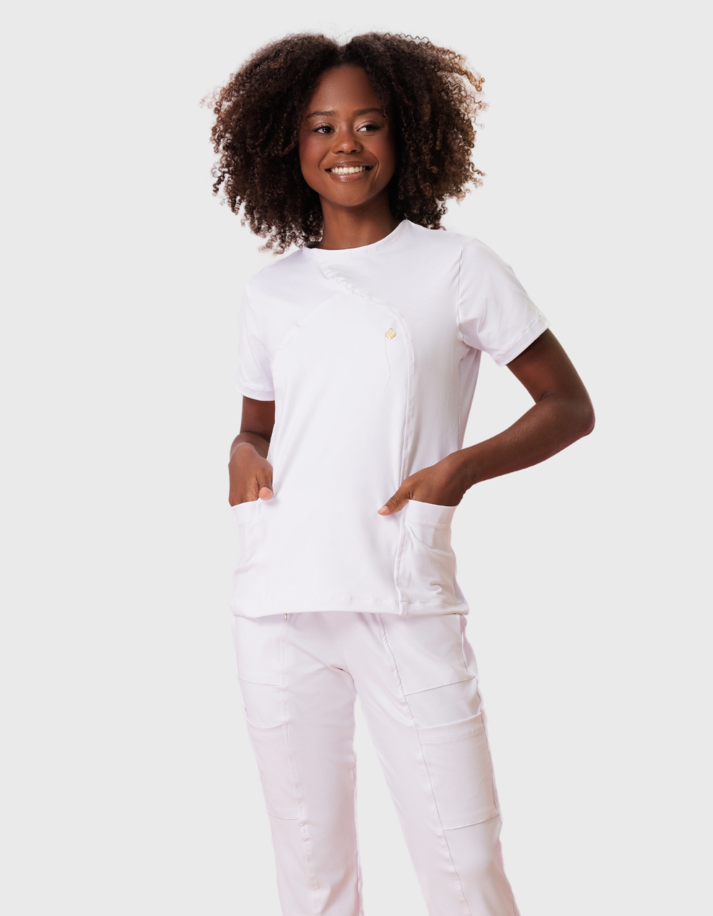 Scrub Feminino Megan Branco — foto 1