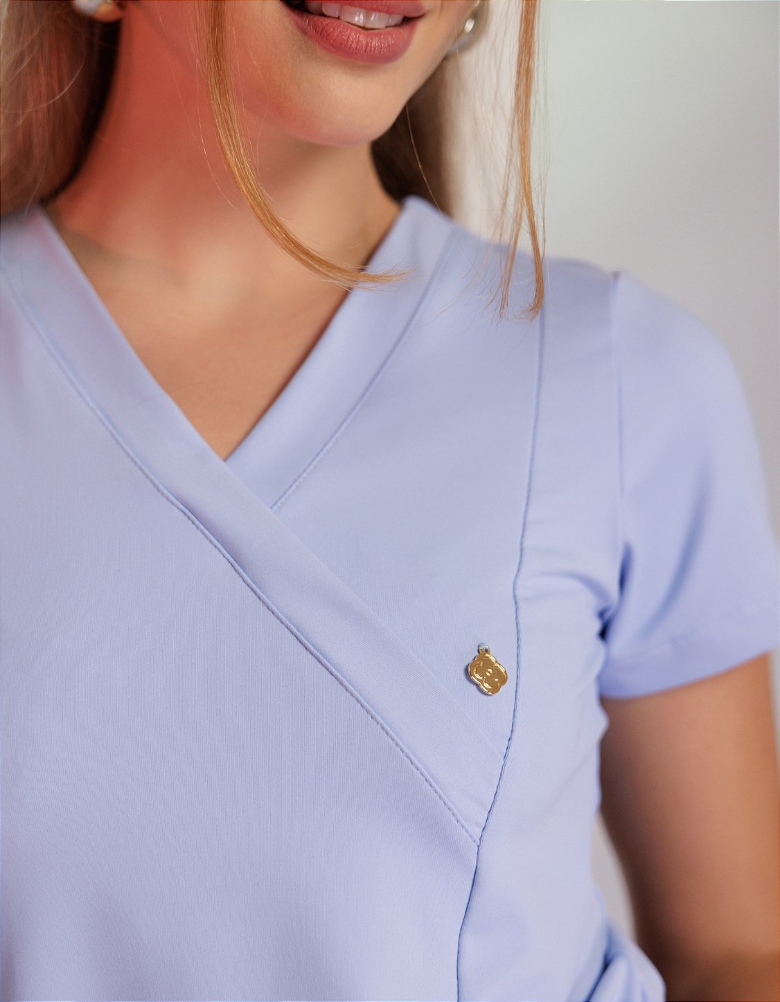 Scrub Feminino Moove Azul Frozen — foto 5