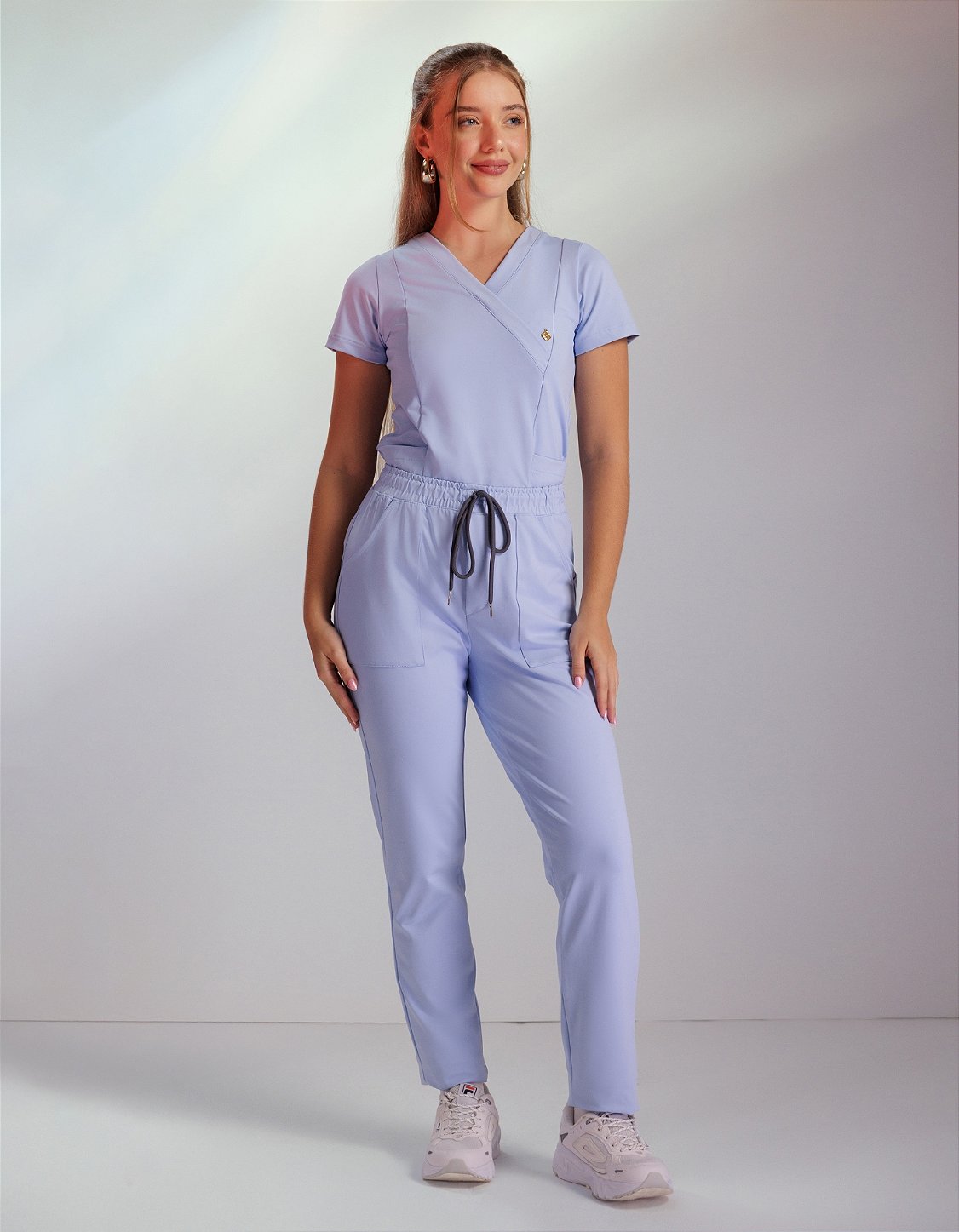 Scrub Feminino Moove Azul Frozen — foto 3