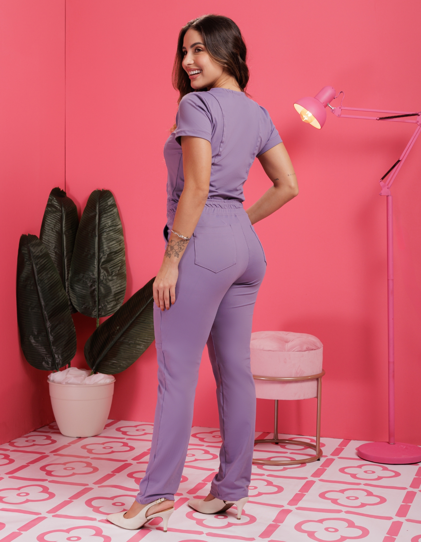 Scrub Feminino Megan Lilas Daybreak — foto 4