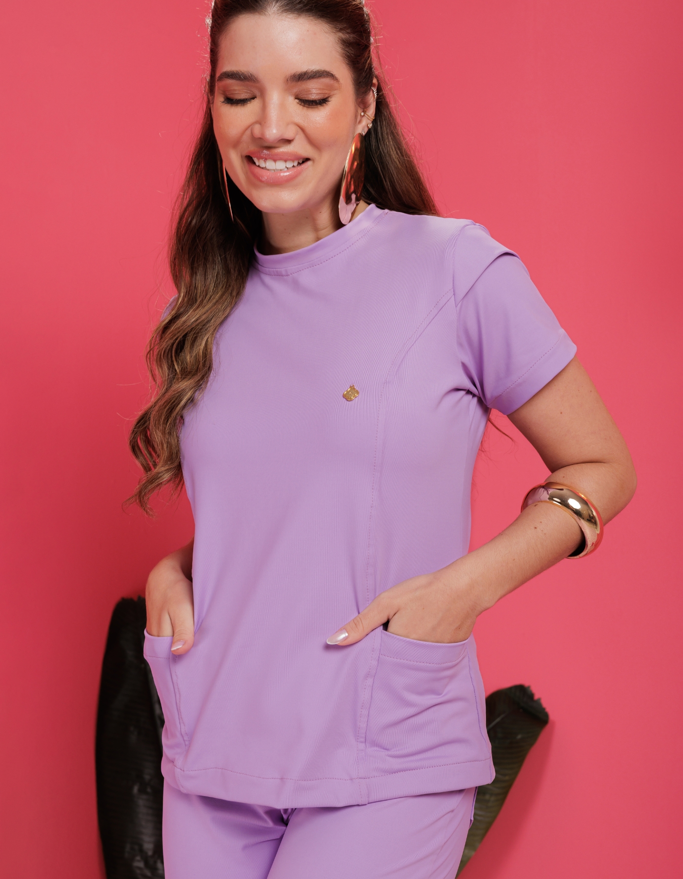 Scrub Feminino Maya Lilás Harmonia — foto 9