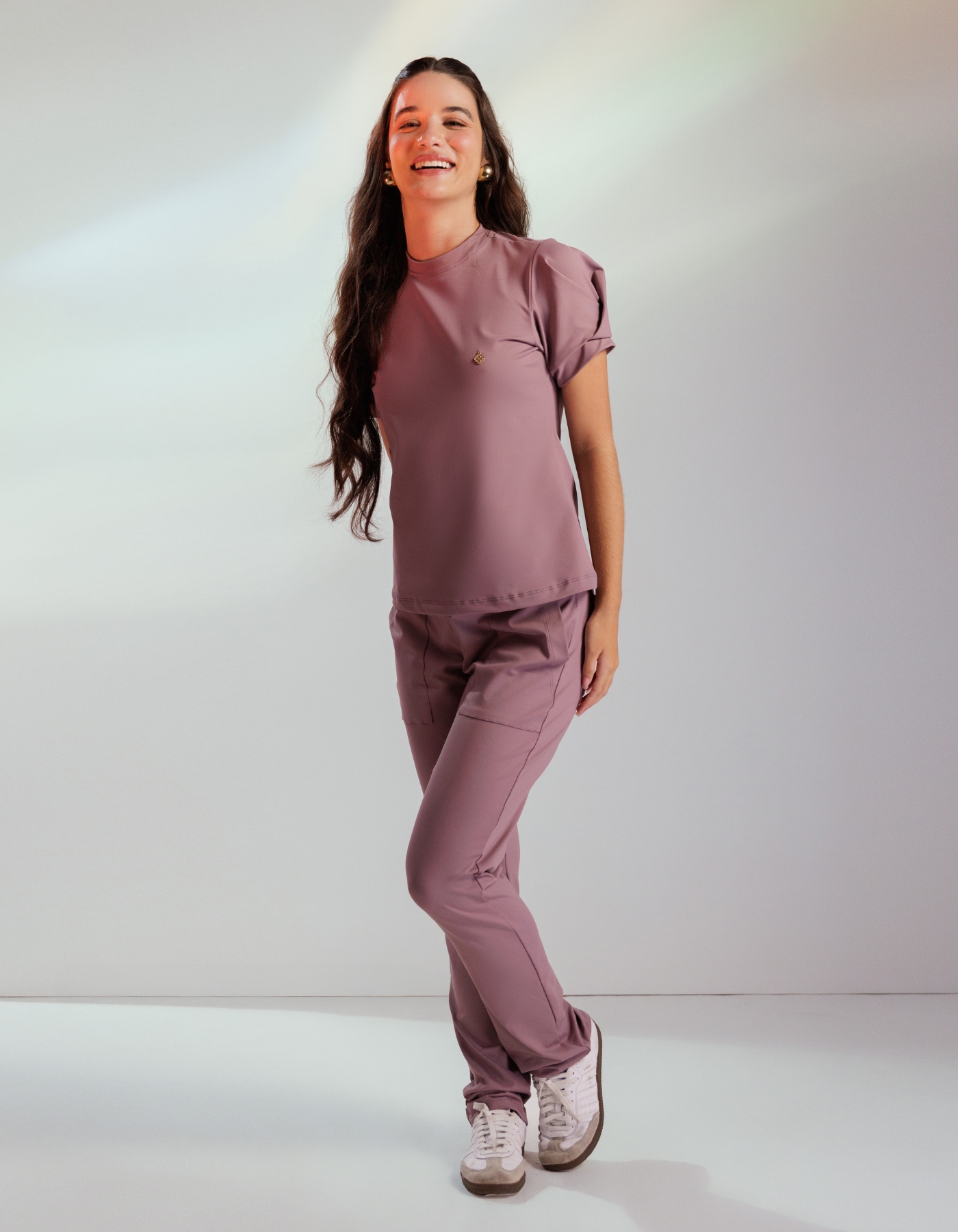 Scrub Feminino Melissa Lilás Satin — foto 6