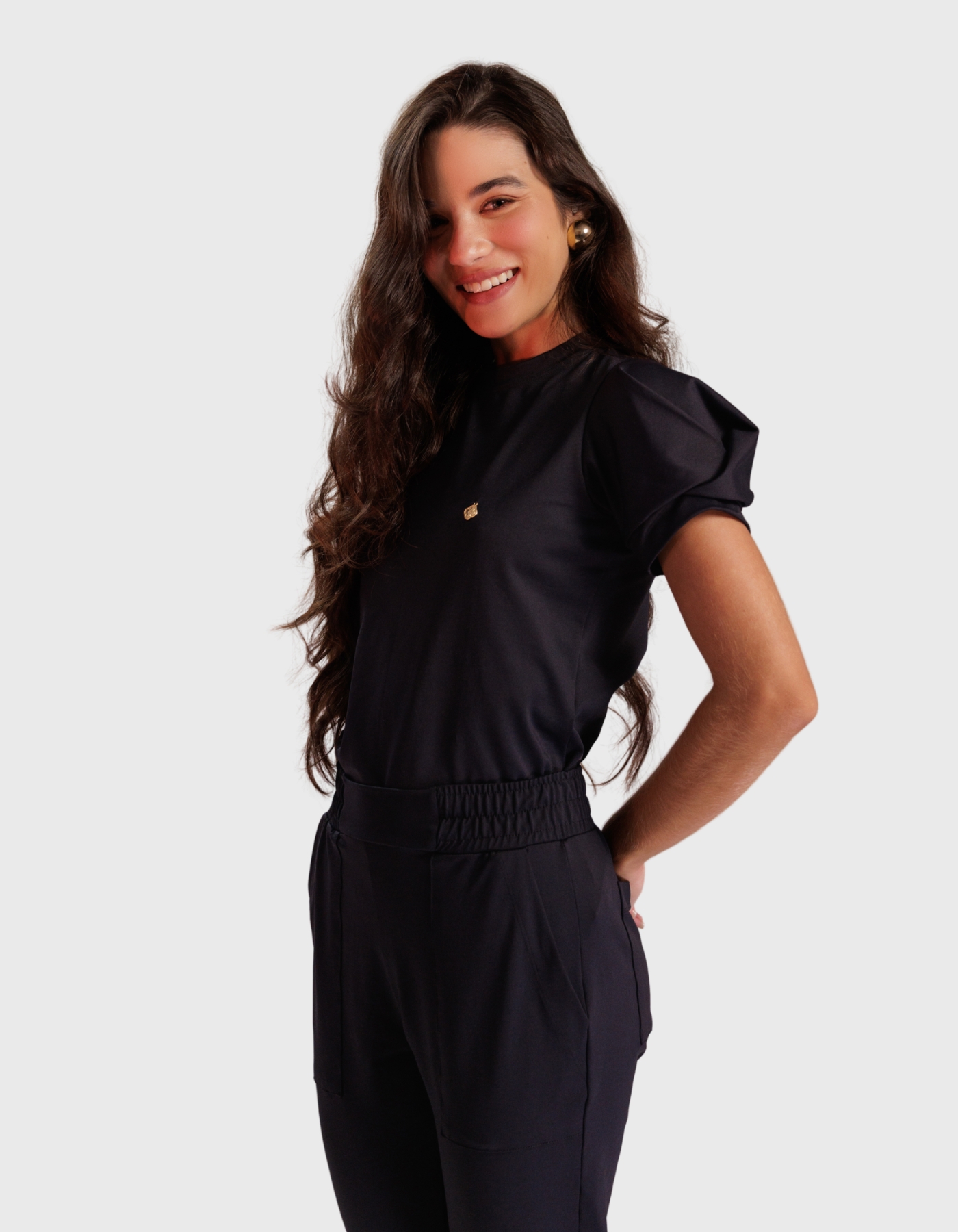 Scrub Feminino Melissa Preto — foto 1