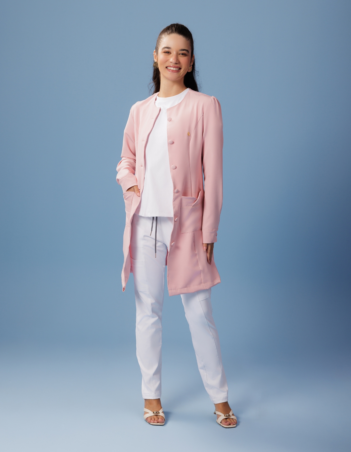 Jaleco Feminino Aurora Rosa Claro — foto 11