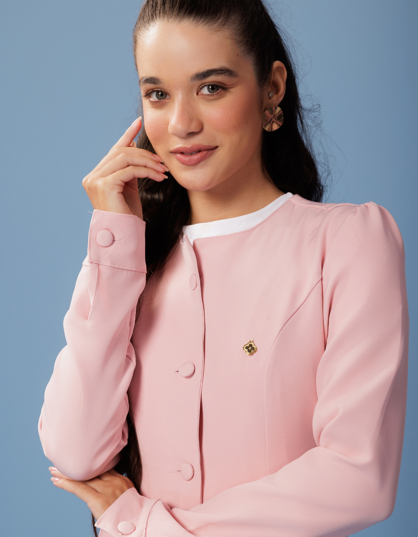 Jaleco Feminino Aurora Rosa Claro — foto 6