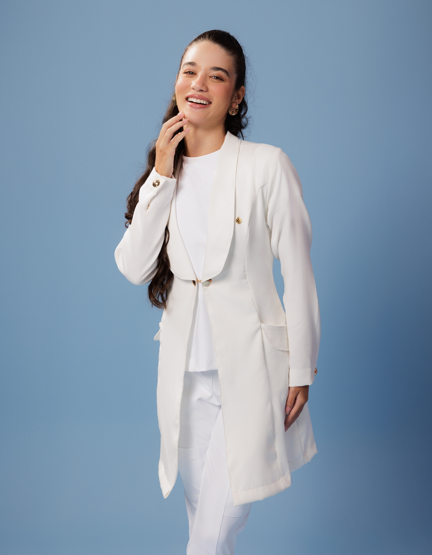 Jaleco Feminino Celine Branco Off — foto 4