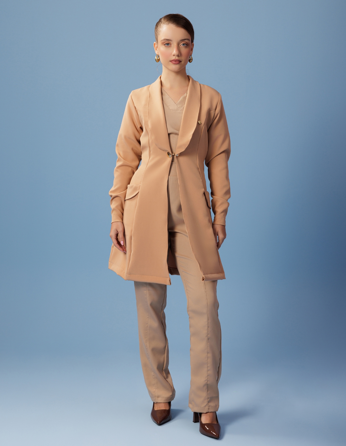 Jaleco Feminino Celine Capuccino — foto 3