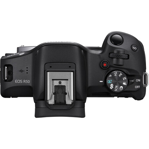 Câmera Canon EOS R50 Mirrorless Preta Kit com Lente Canon RF-S 18-45mm f/4.5-6.3 IS STM