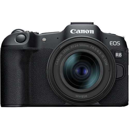Câmera Canon EOS R8 Mirrorless Kit com Lente Canon RF 24-50mm f/4.5-6.3 IS STM