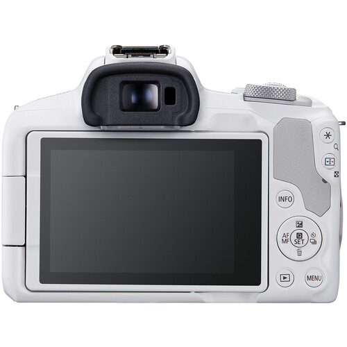 Câmera Canon EOS R50 Mirrorless Branca Kit com Lente RF-S 18-45mm + RF-S 55-210mm