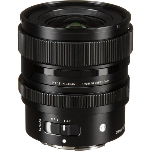 Lente Sigma 20mm f/2 DG DN Contemporary para Câmeras Sony E